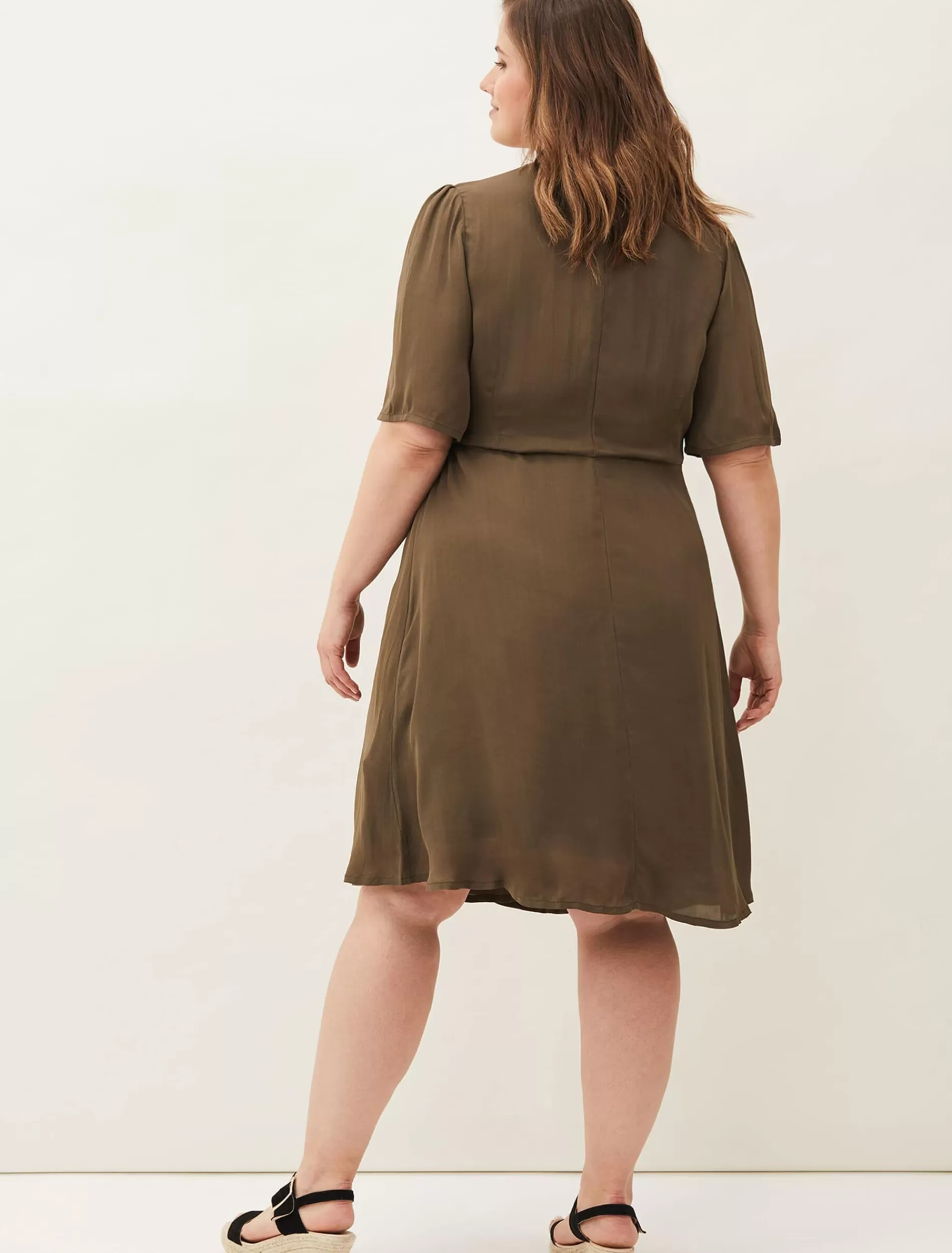 Phase Eight Henley Tie Dress Khaki Best