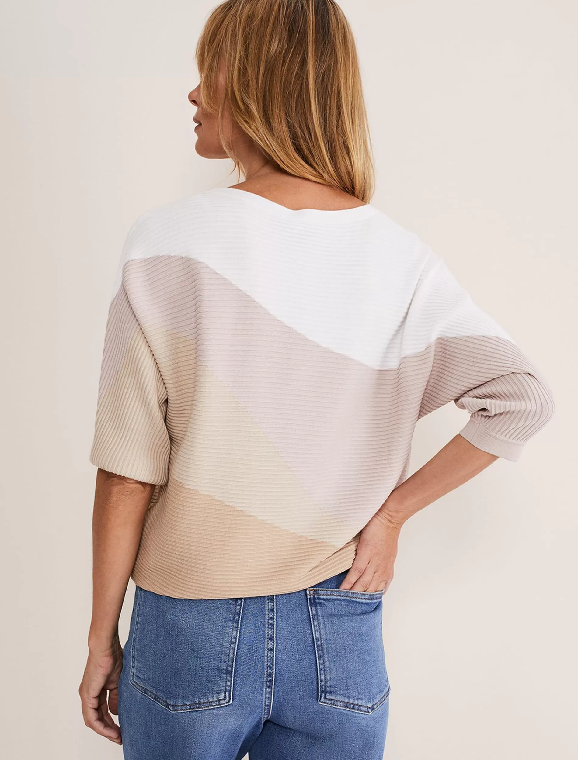 Phase Eight Henly Contour Colourblock Knit Pinks Sale