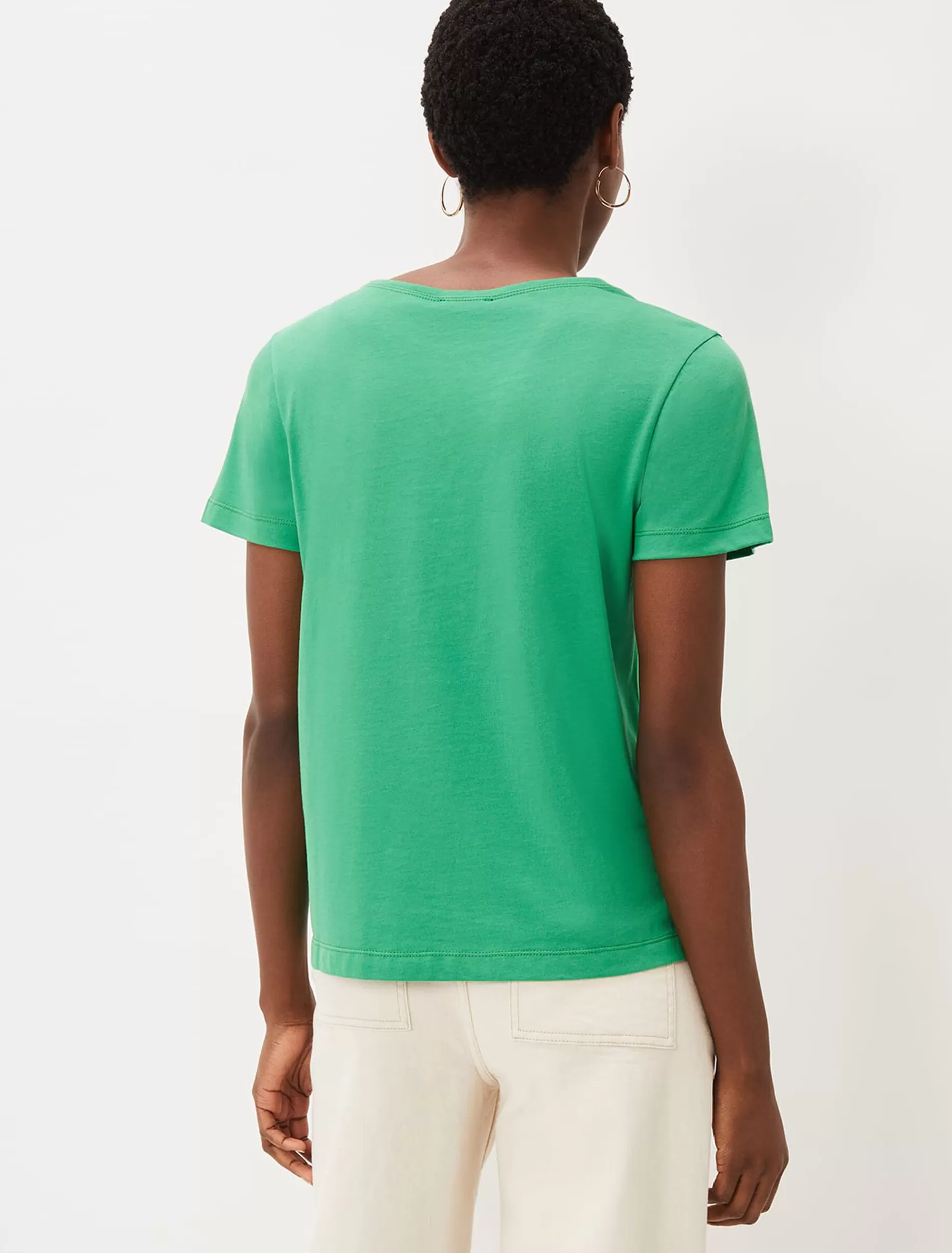 Phase Eight Huntly Stitch Detail T-Shirt Emerald Clearance