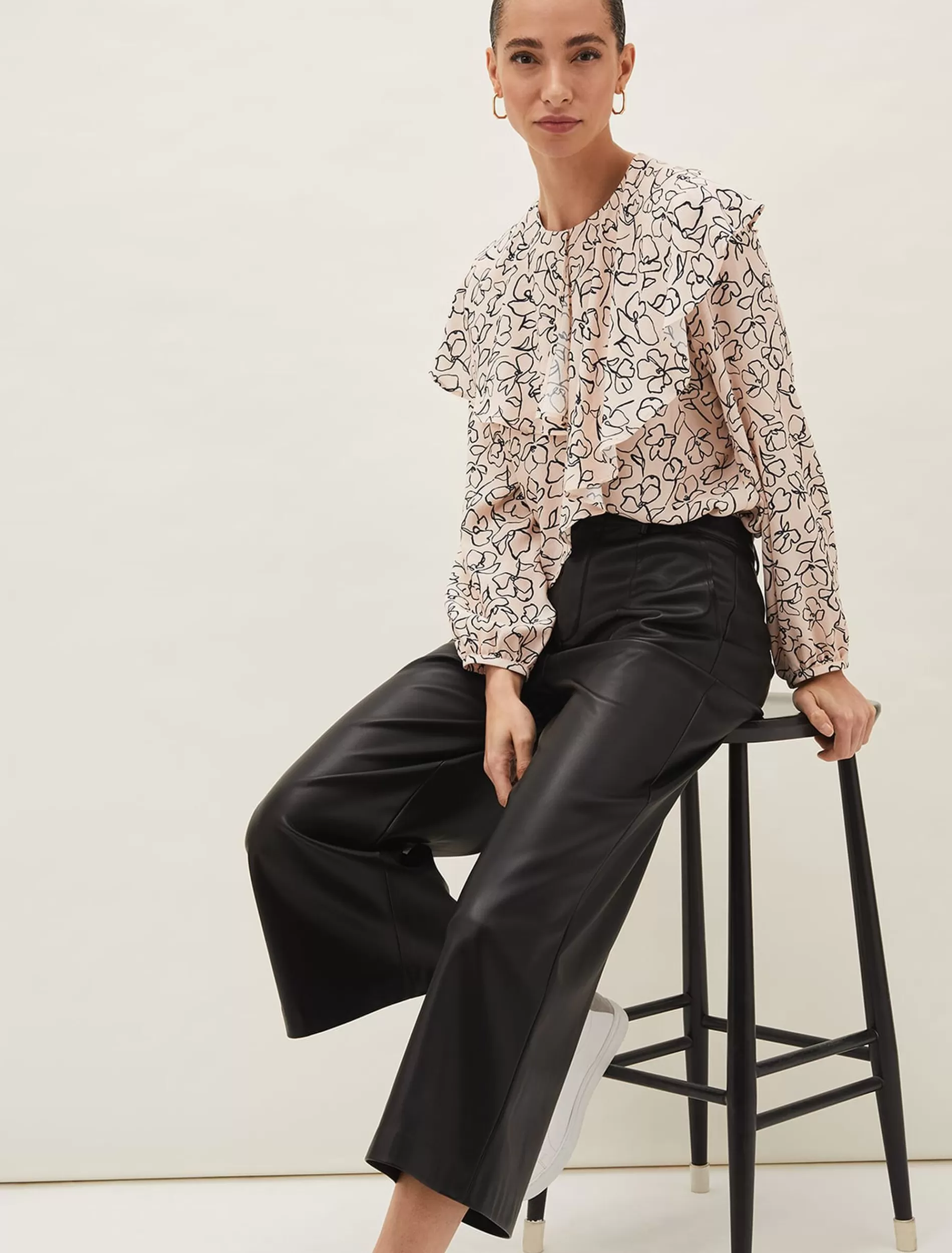 Phase Eight Ida Floral Blouse Pink/Grey Sale