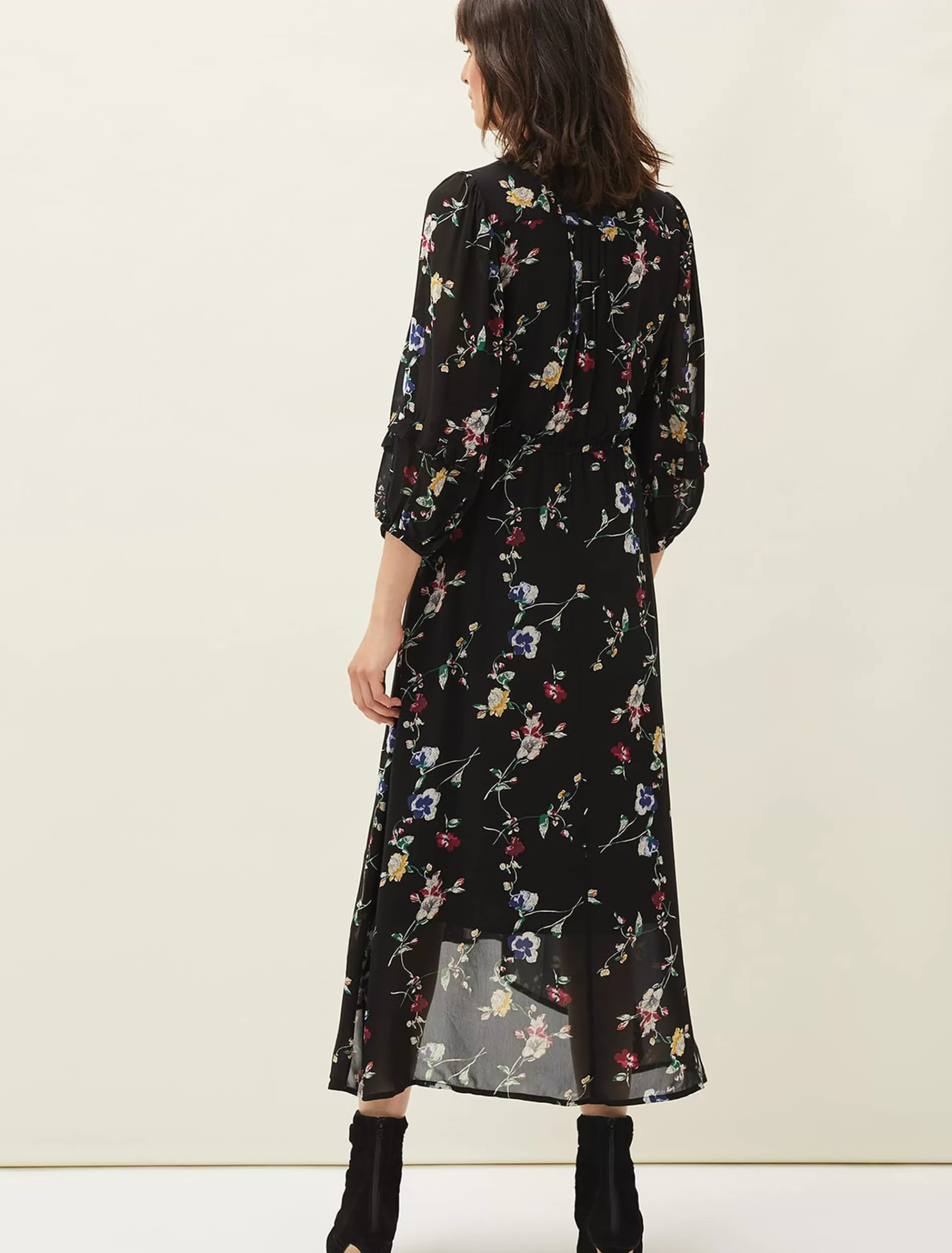 Phase Eight Imara Floral Print Midaxi Dress Black/Multi Flash Sale