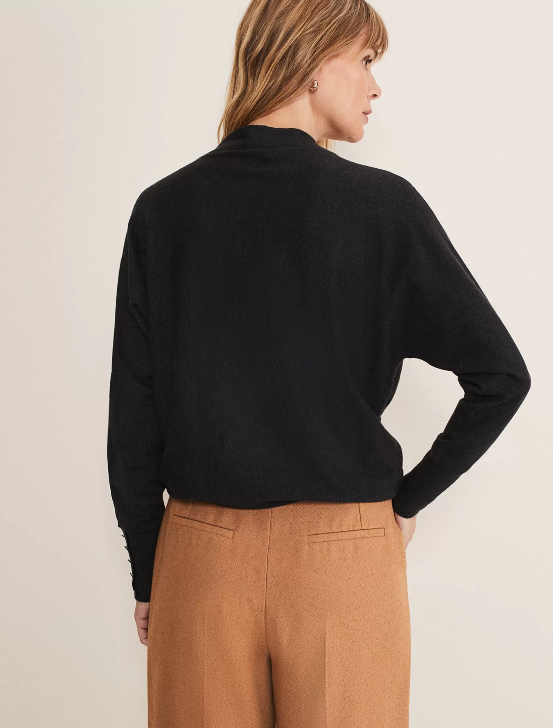 Phase Eight Indigo Button Cuff Easy Knit Charcoal Shop