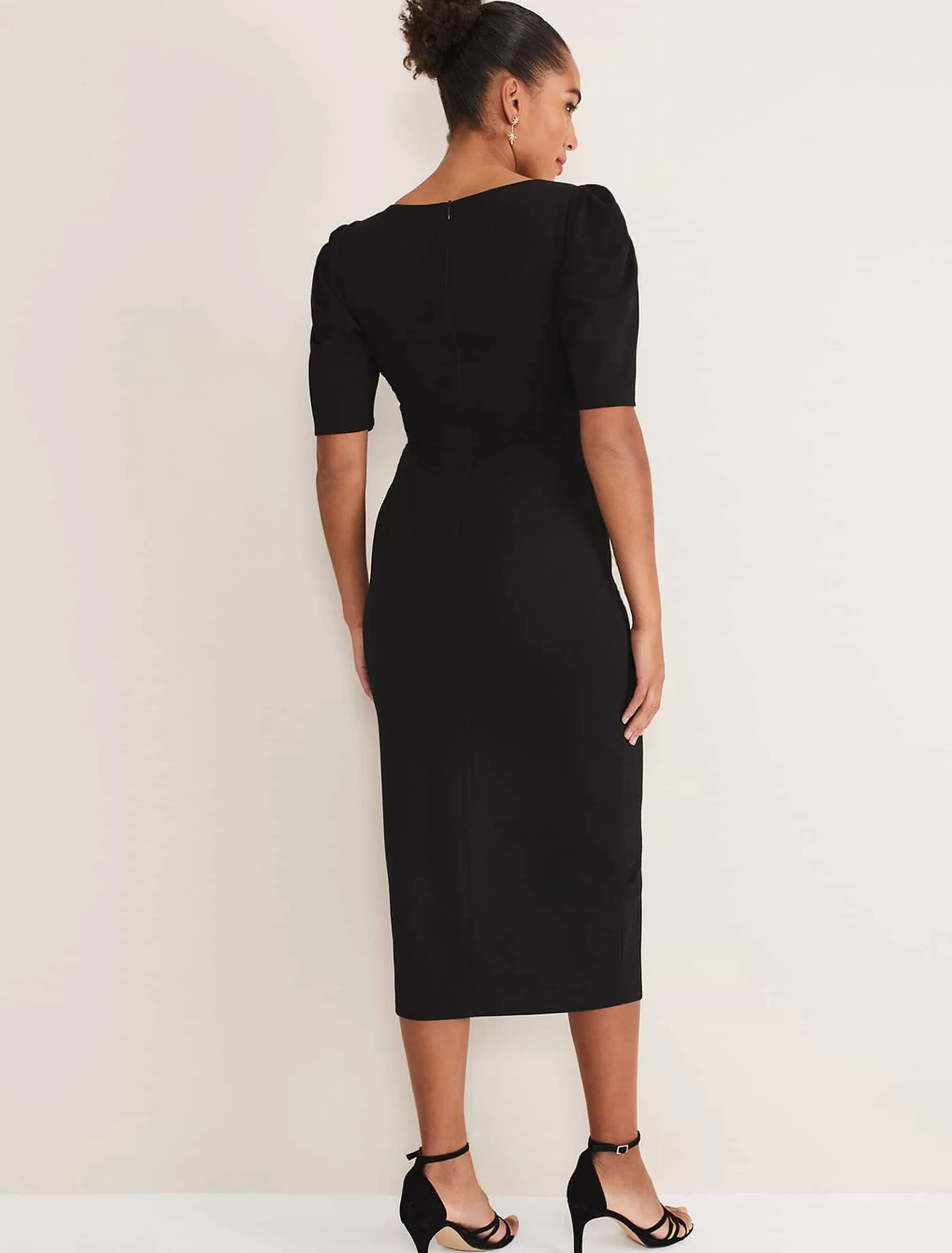 Phase Eight Indy Corset Bodycon Dress Black New