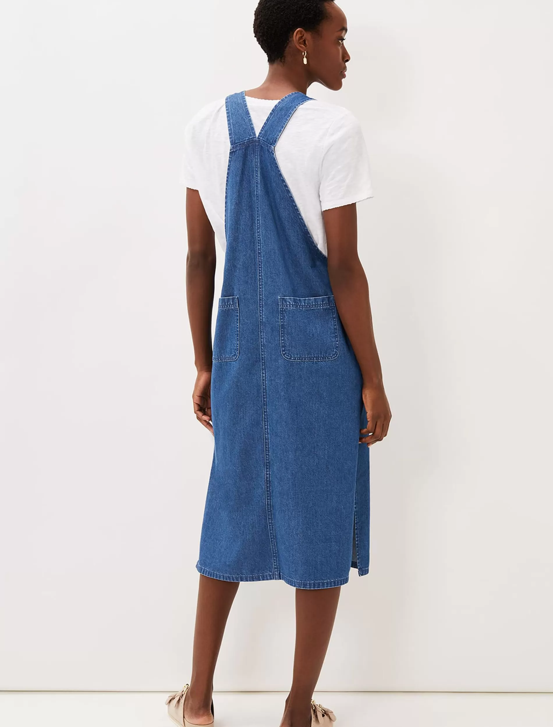Phase Eight Irena Pinafore Dress Denim Discount