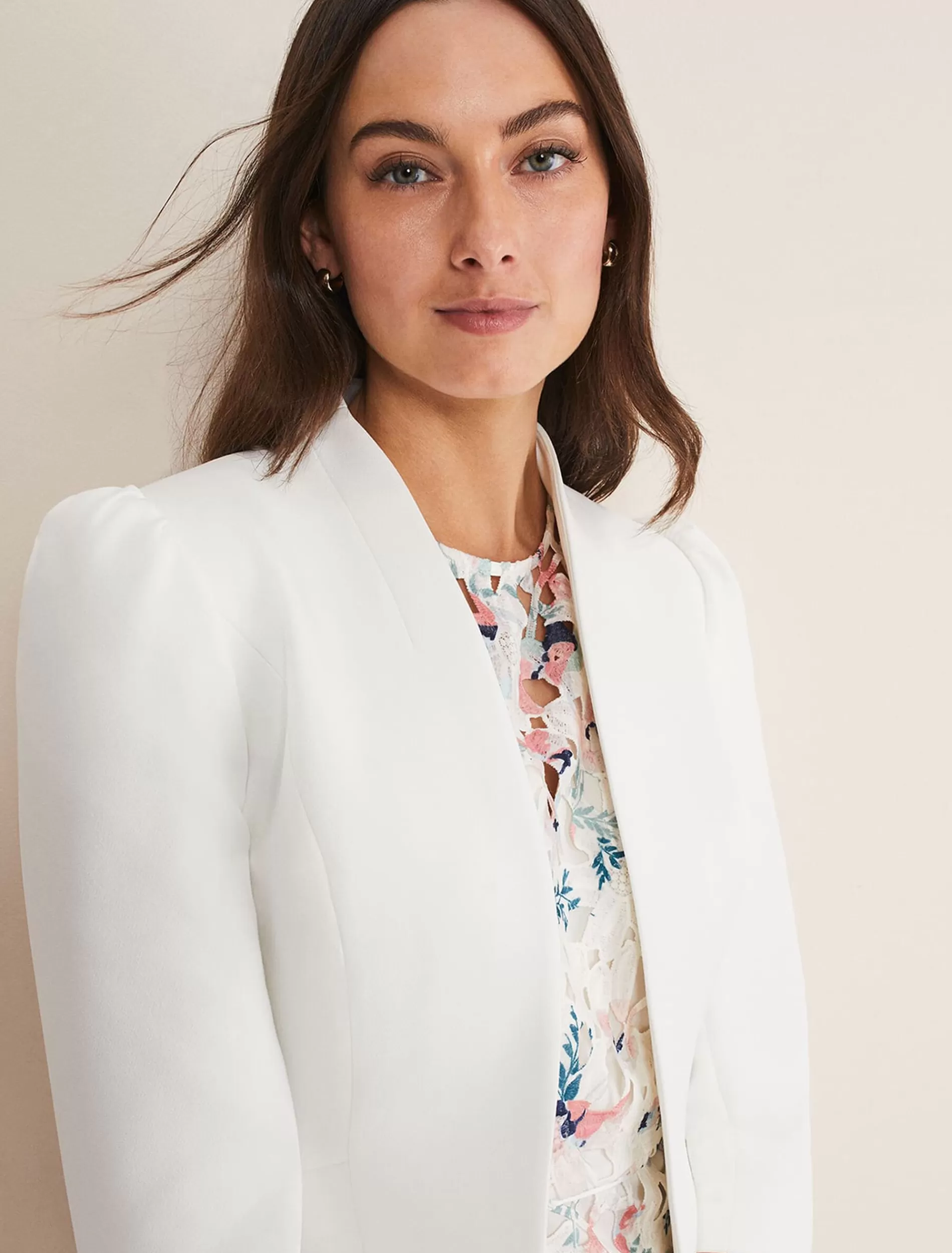 Phase Eight Isabella Bow Jacket Ivory Cheap