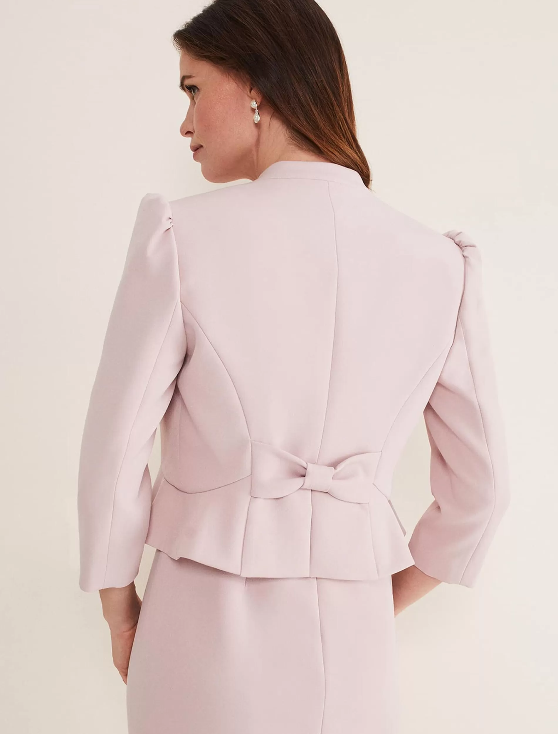 Phase Eight Isabella Bow Jacket Antique Rose Online
