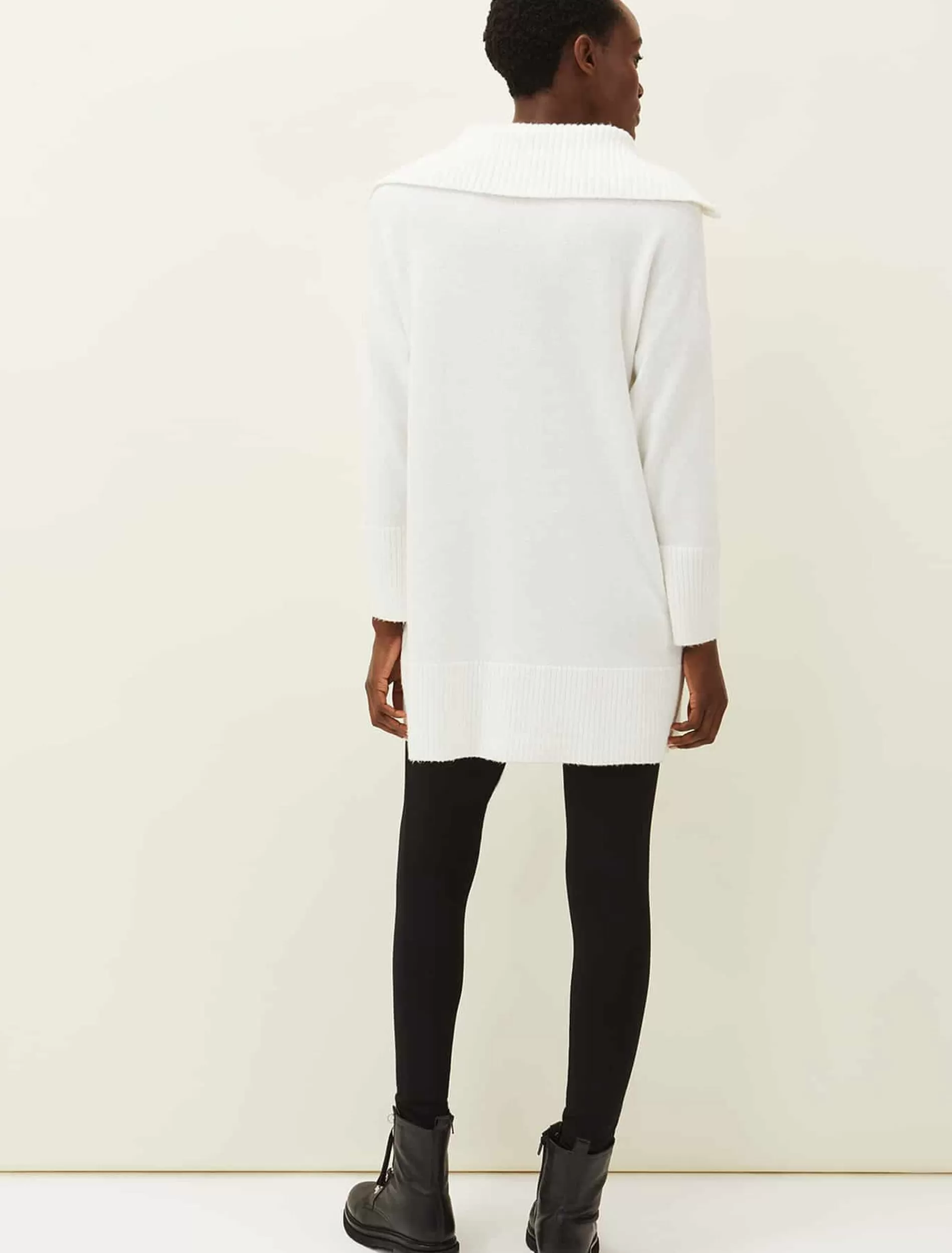 Phase Eight Isabella Zip Up Tunic Dress Winter White Store