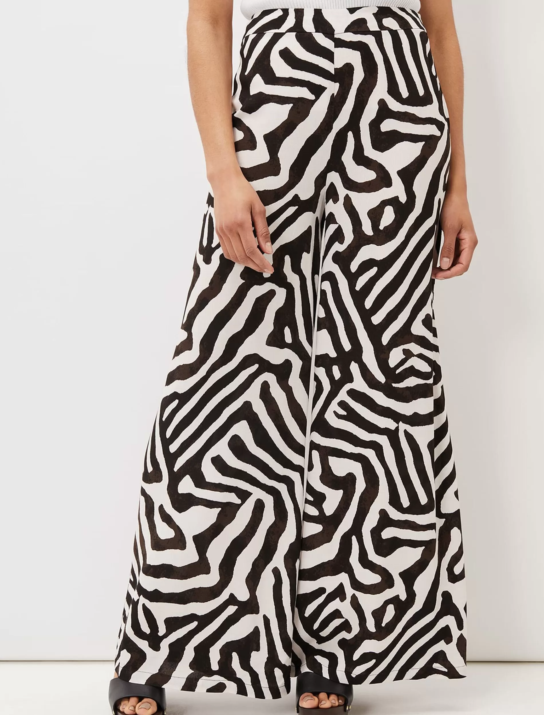 Phase Eight Isabelle Zebra Print Wide Leg Trouser Multi-Coloured Discount