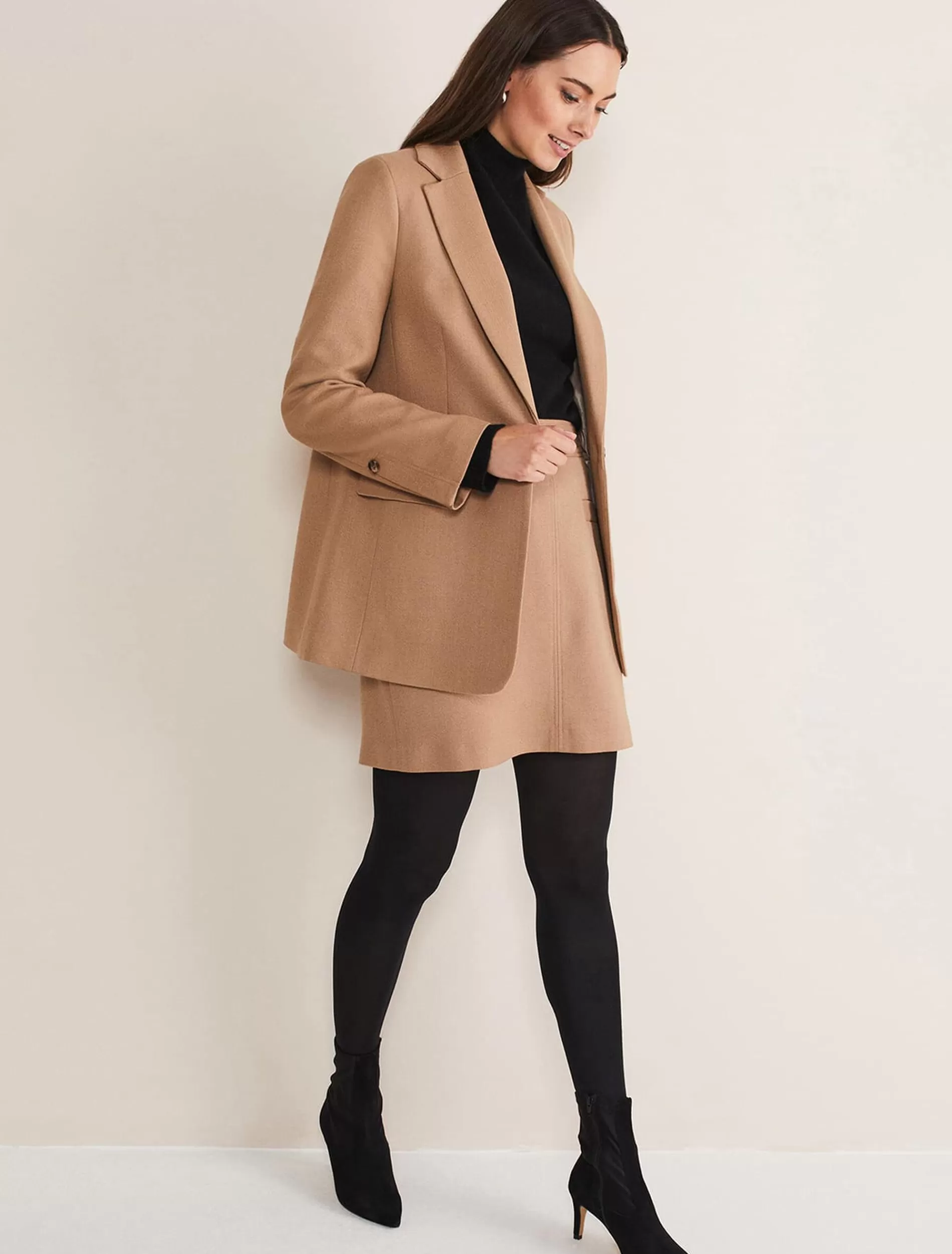Phase Eight Isi Suit Jacket Co-Ord Camel Outlet