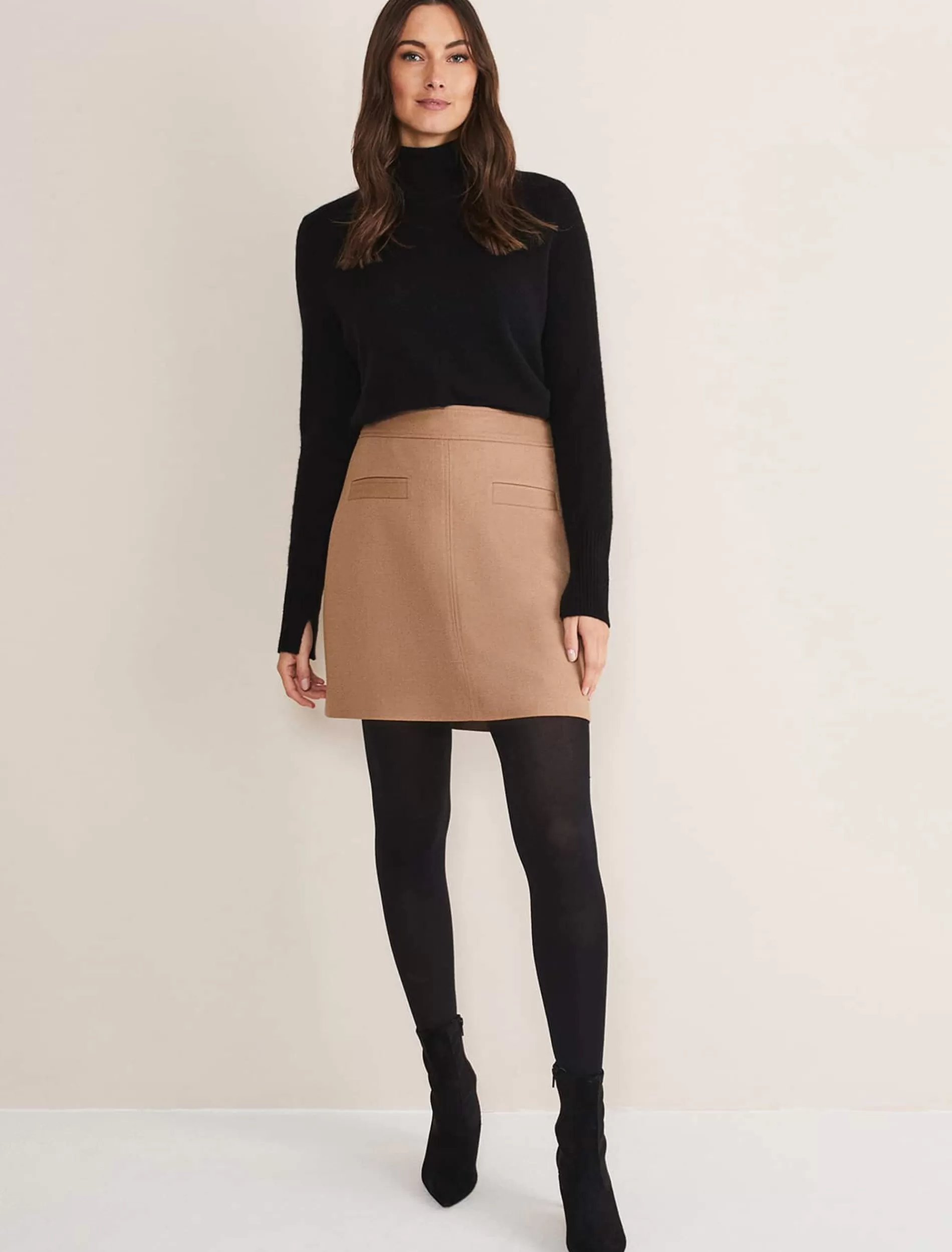 Phase Eight Isi Suit Skirt Co-Ord Camel Outlet