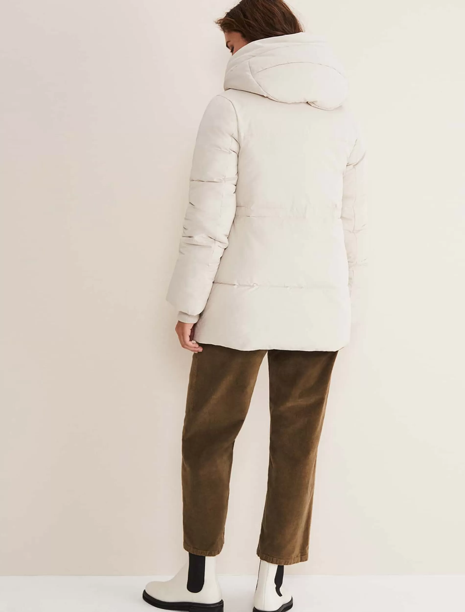 Phase Eight Isla Short Toggle Puffer Ecru Best Sale