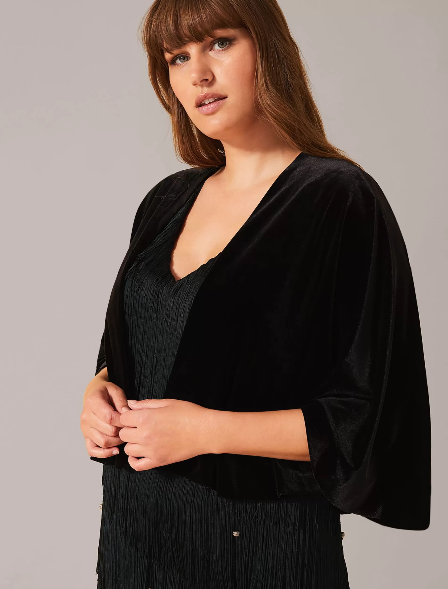 Phase Eight Jackie Velvet Jacket Black Online