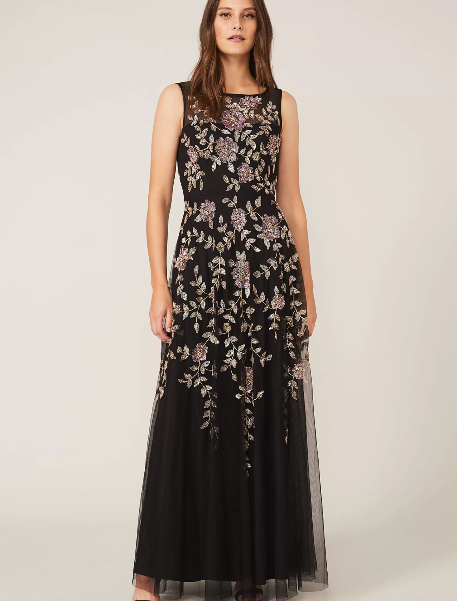 Phase Eight Jacqueline Embellished Tulle Dress Black/Multi Flash Sale