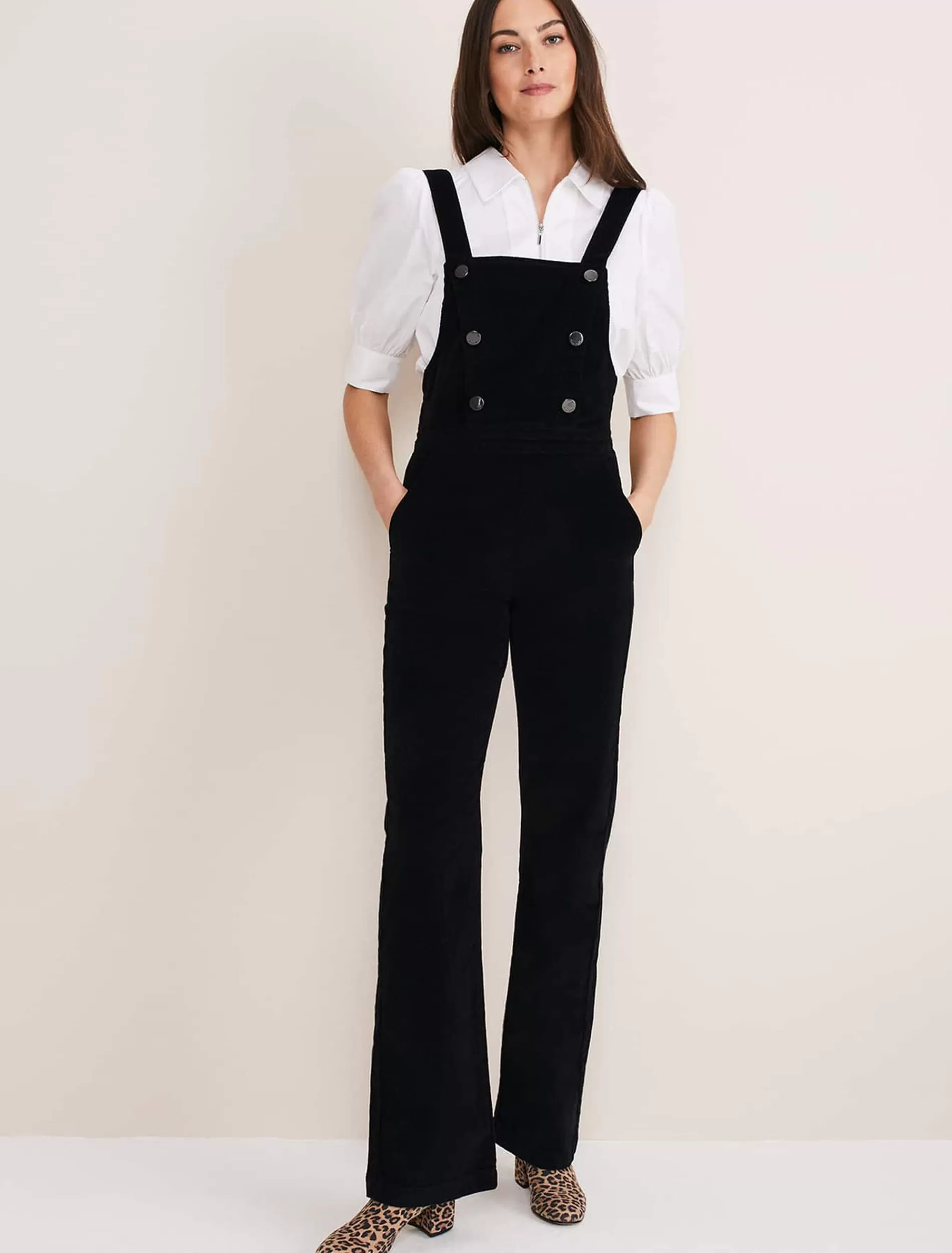 Phase Eight Jasira Corduroy Dungarees Black Fashion