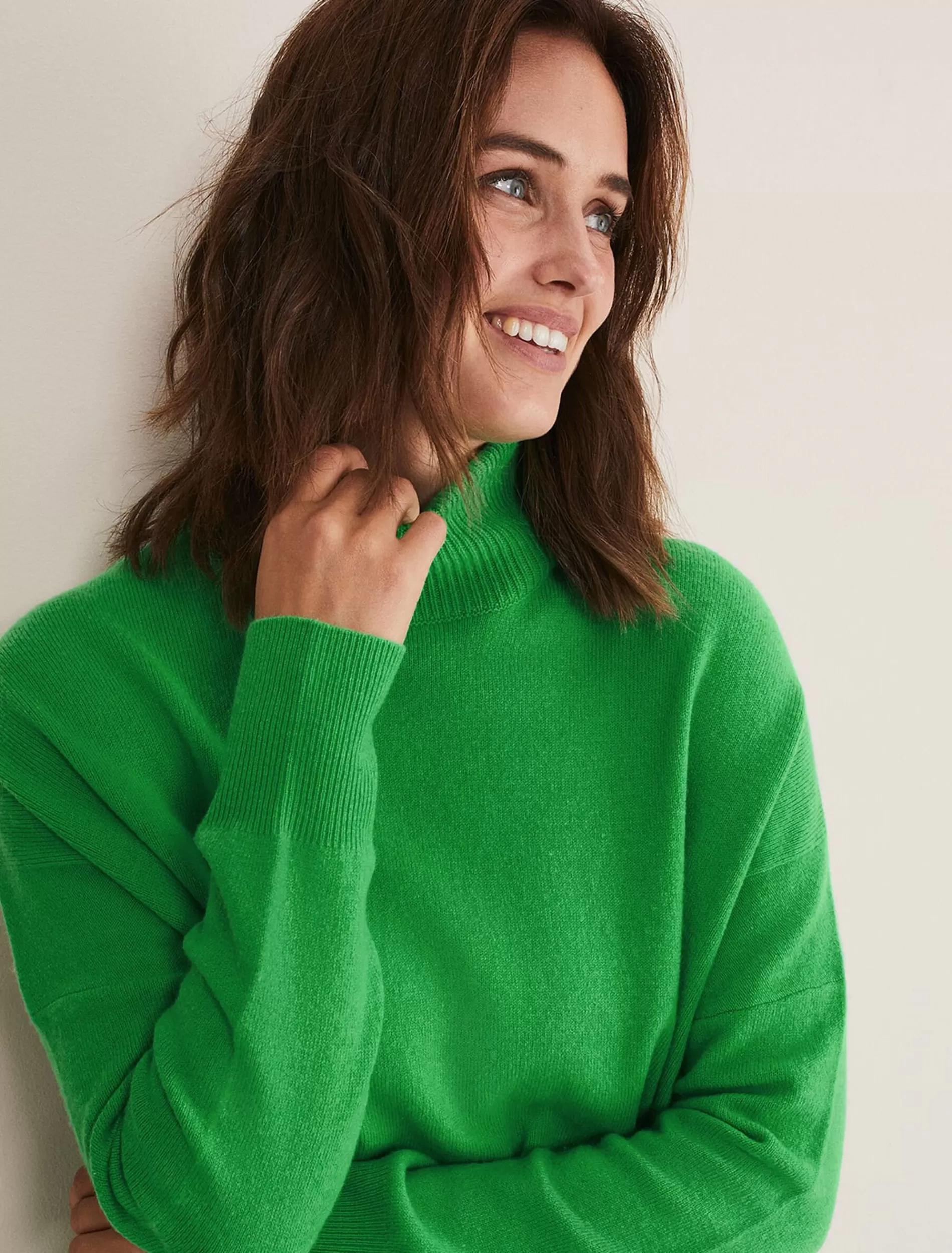 Phase Eight Jemima Wool Cashmere Oversized Jumper Bright Green Best Sale