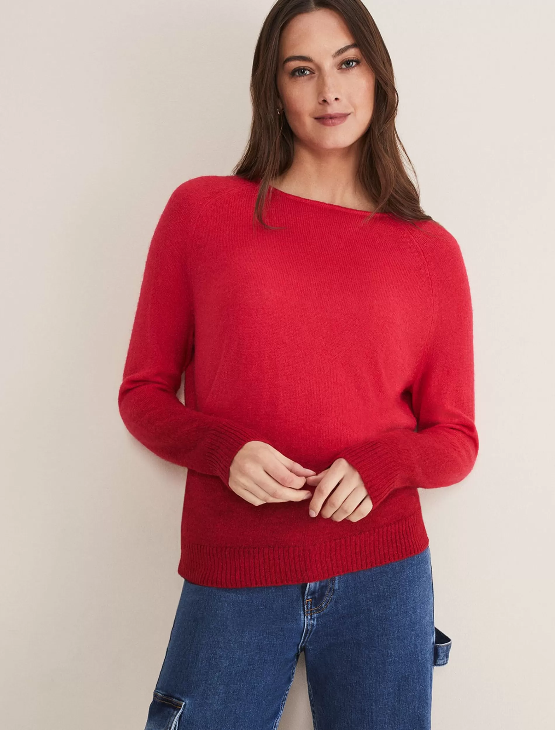 Phase Eight Jen Mohair Dip Dye Knit Hot Pink Sale