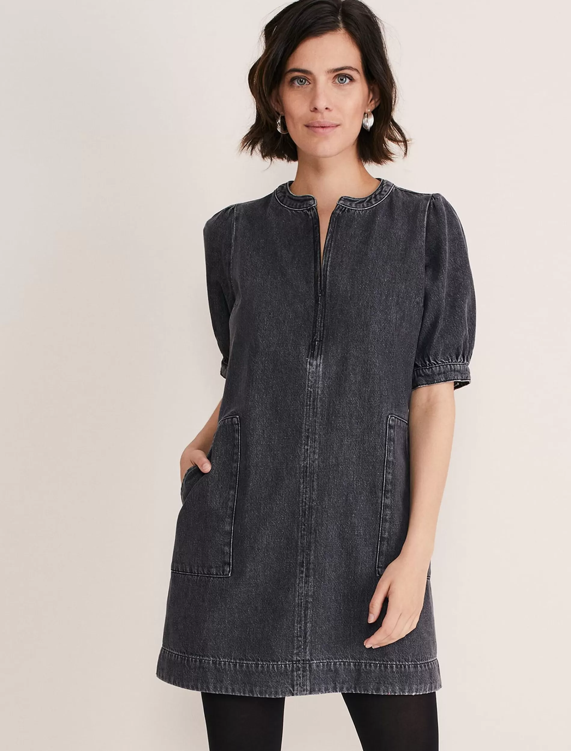 Phase Eight Jett Denim Shift Dress Grey Online