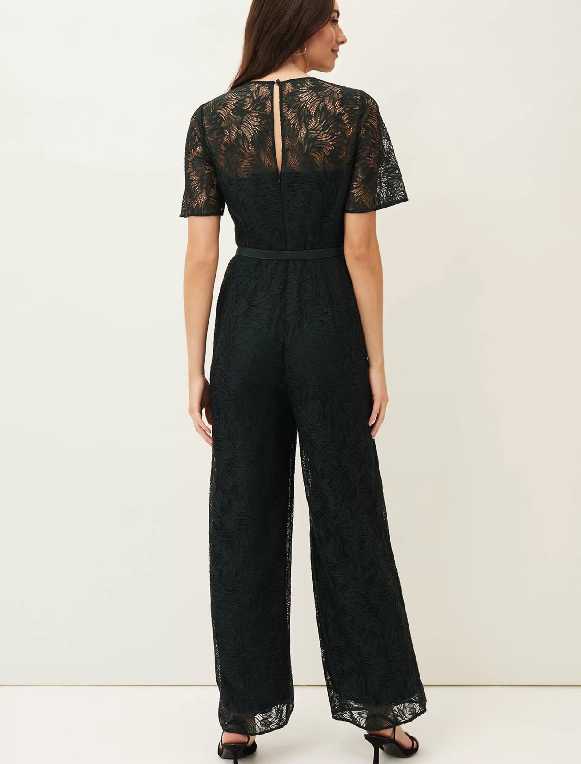Phase Eight Jilly Lace Jumpsuit Pine Outlet
