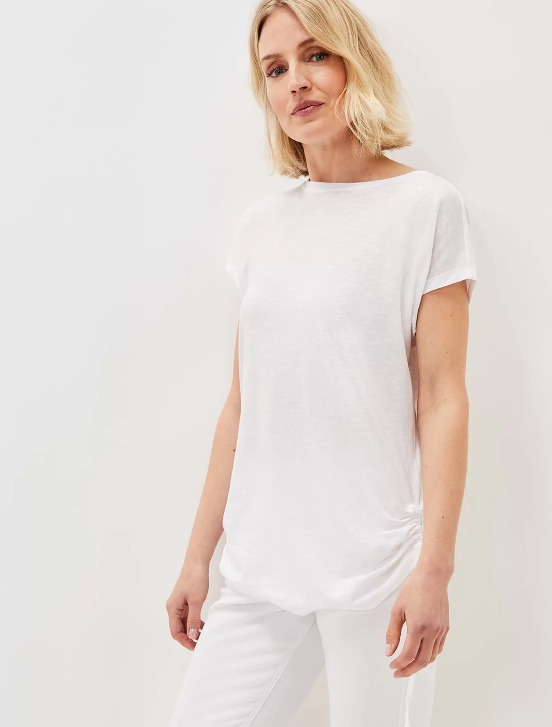 Phase Eight Jinny Ruched Side Top White Shop
