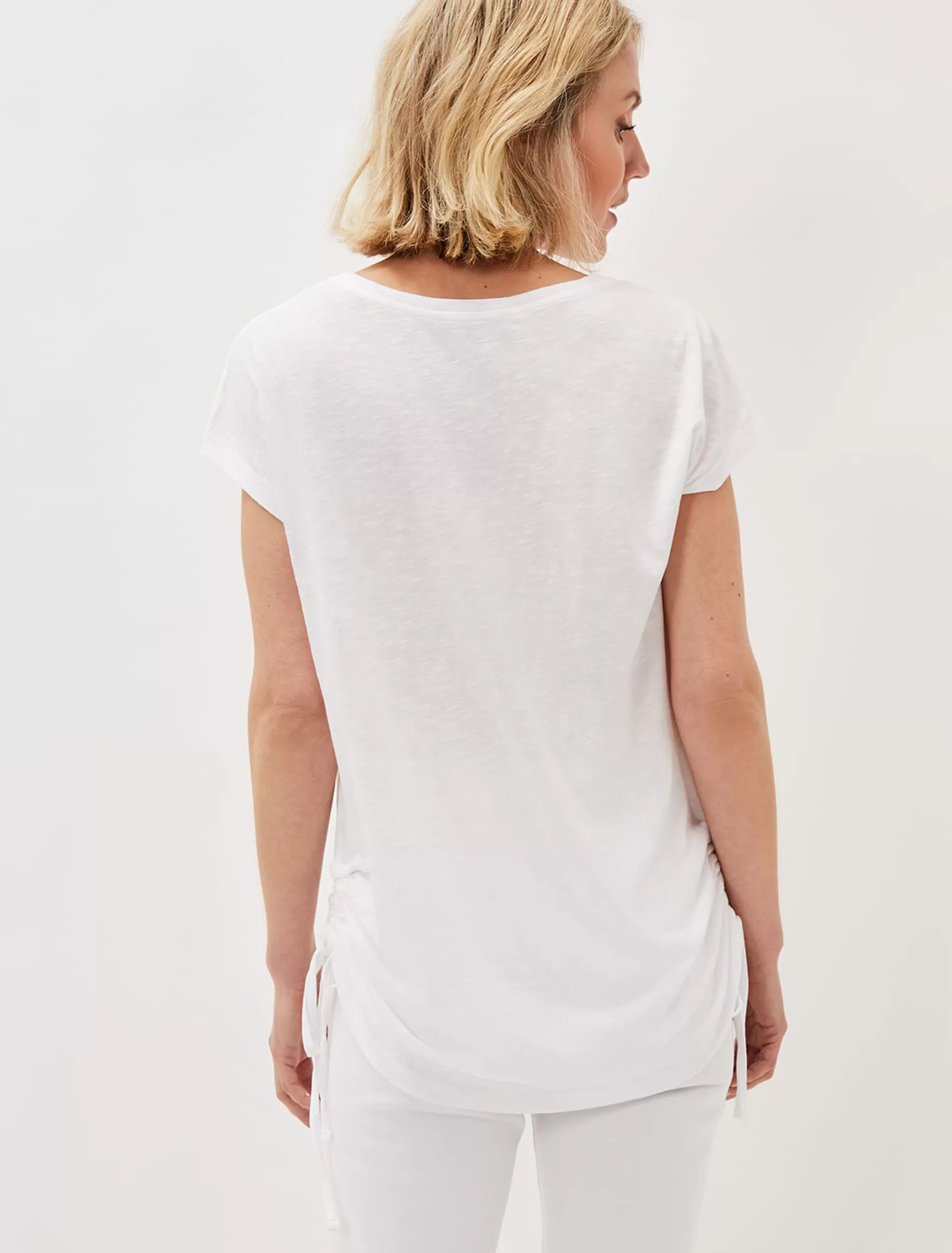 Phase Eight Jinny Ruched Side Top White Shop