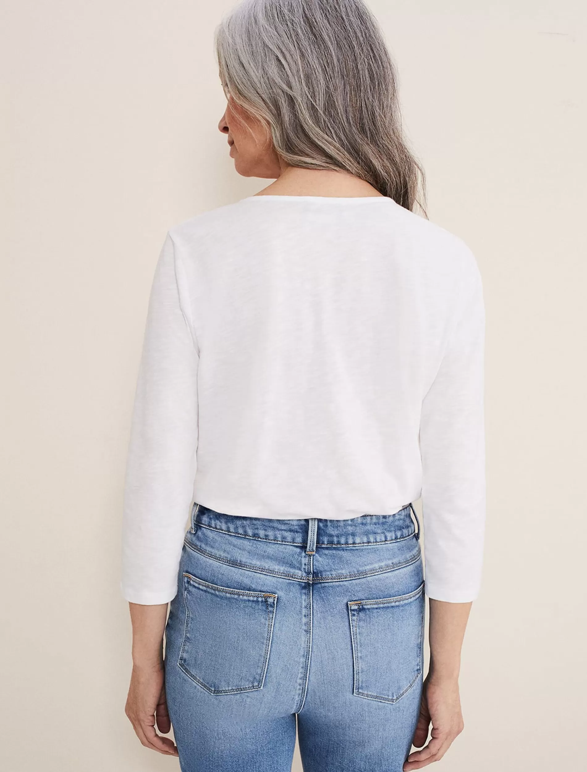 Phase Eight Josey Ruched Front Top White Best
