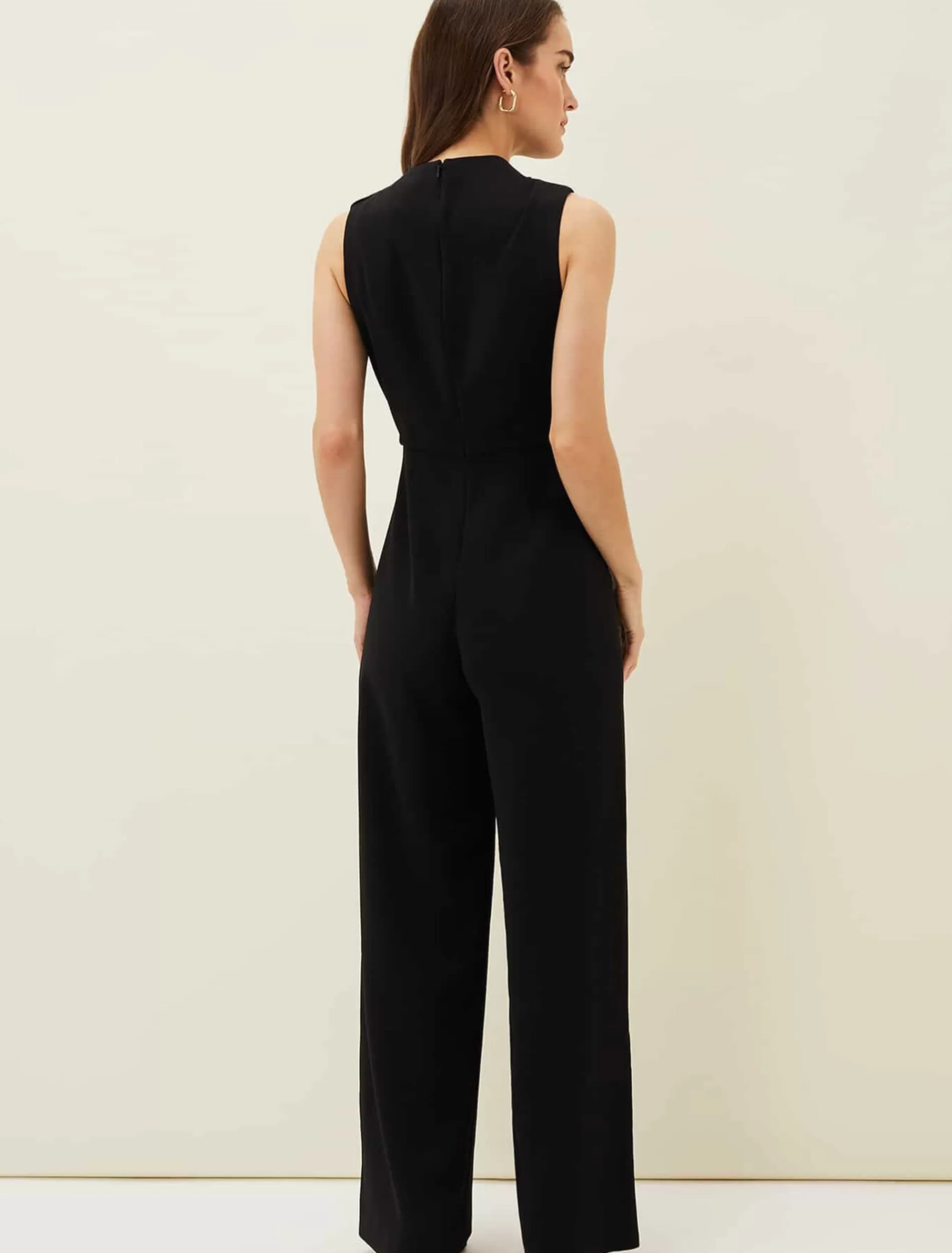 Phase Eight Jovie Wide Leg Jumpsuit Black Clearance