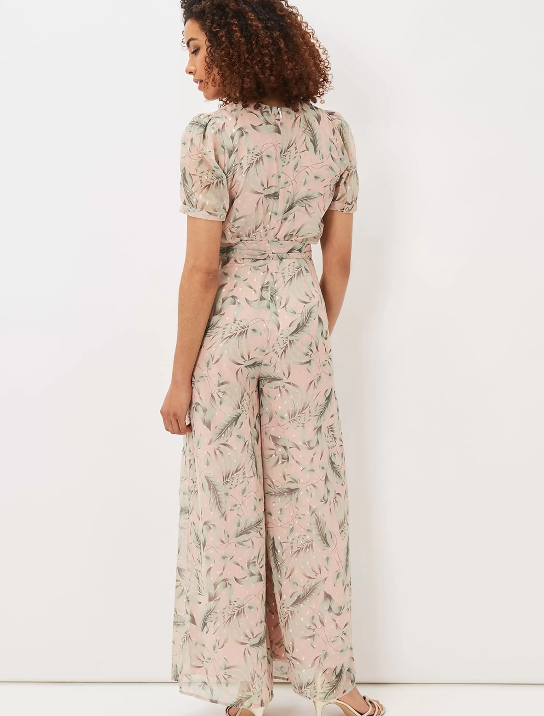 Phase Eight Kadie Fil Coupe Jumpsuit Pale Pink Outlet