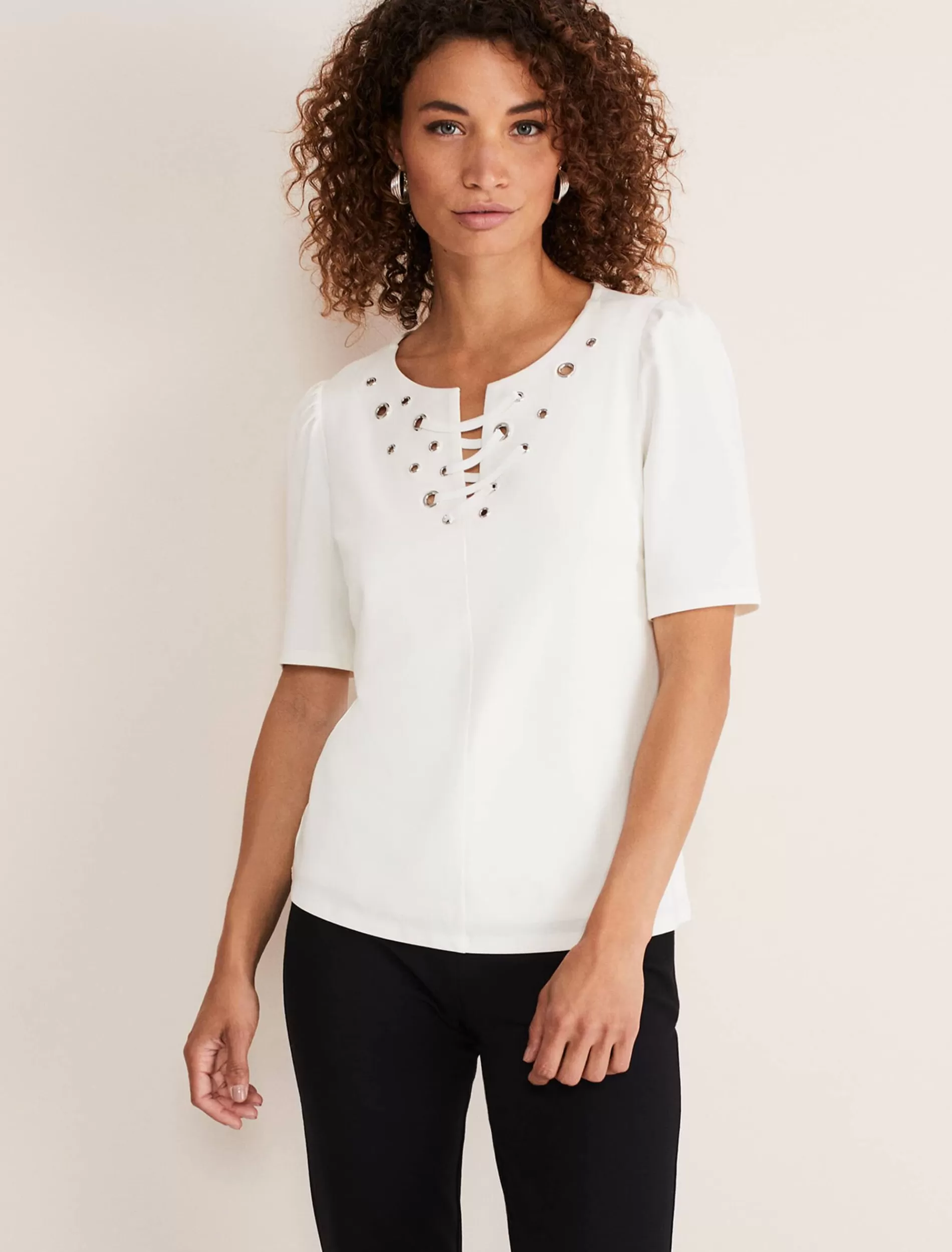 Phase Eight Kailee Eyelet Top Ivory New