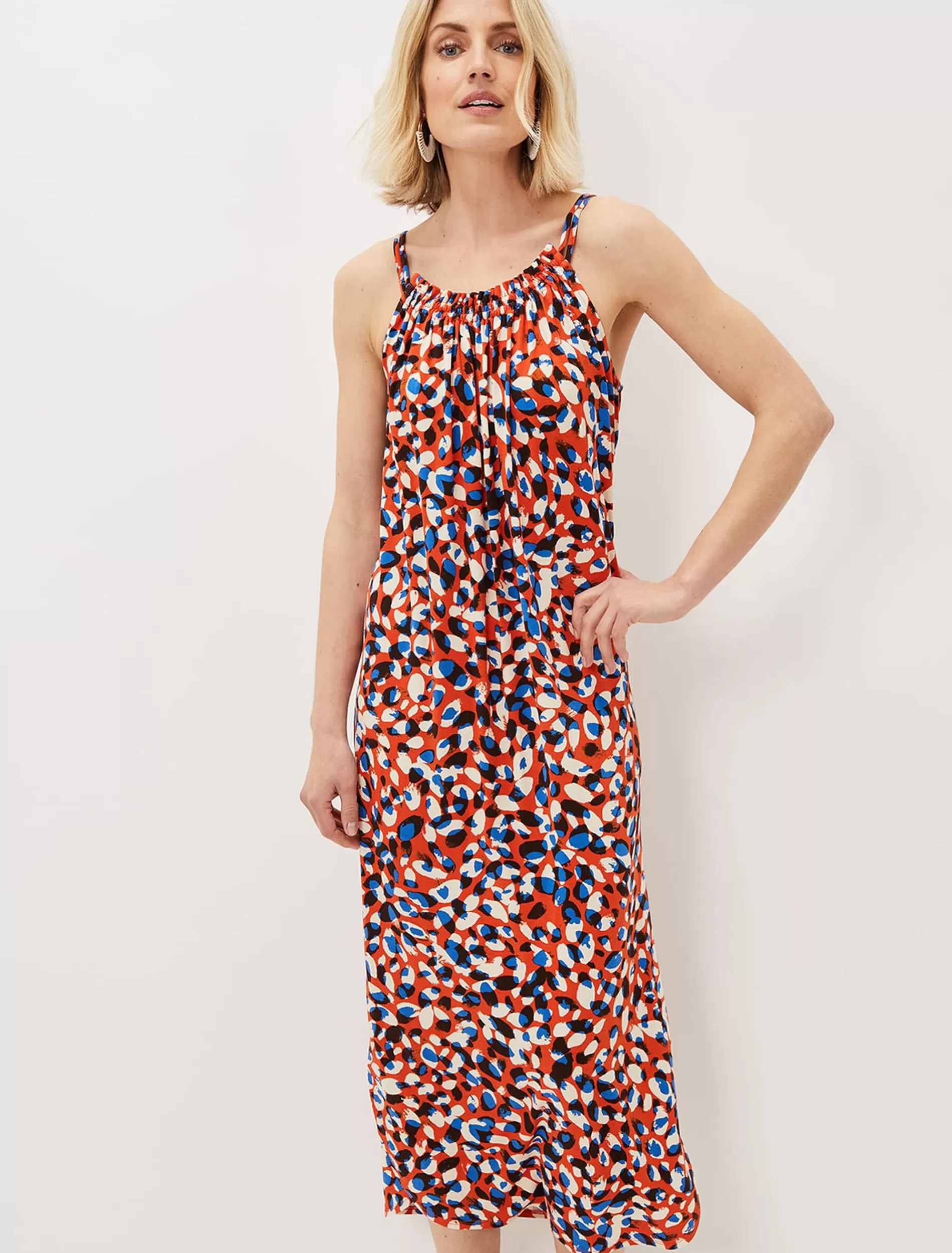 Phase Eight Kamila Floral Midi Dress Multi-Coloured Clearance