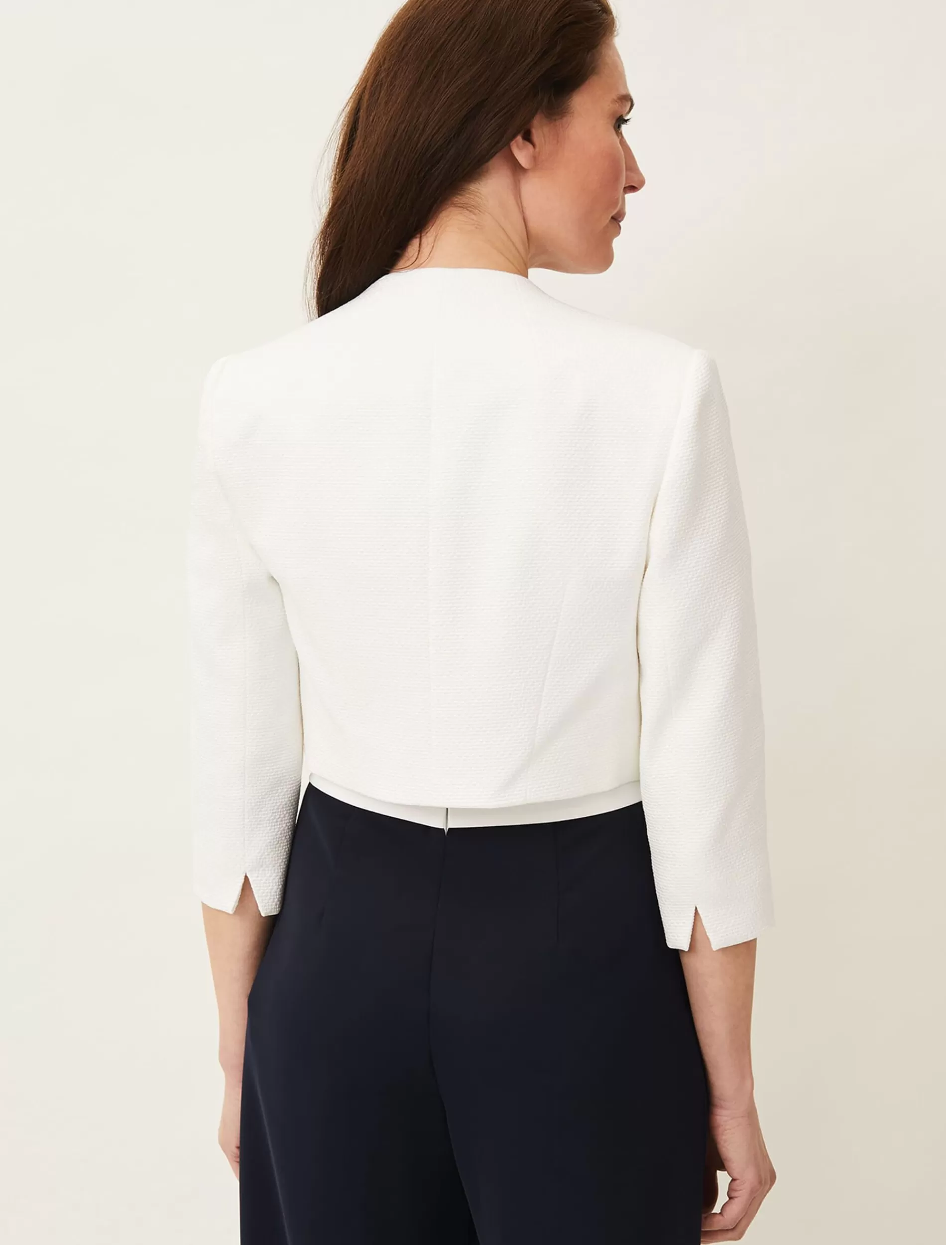 Phase Eight Karlee Textured Occasion Jacket Ivory Sale