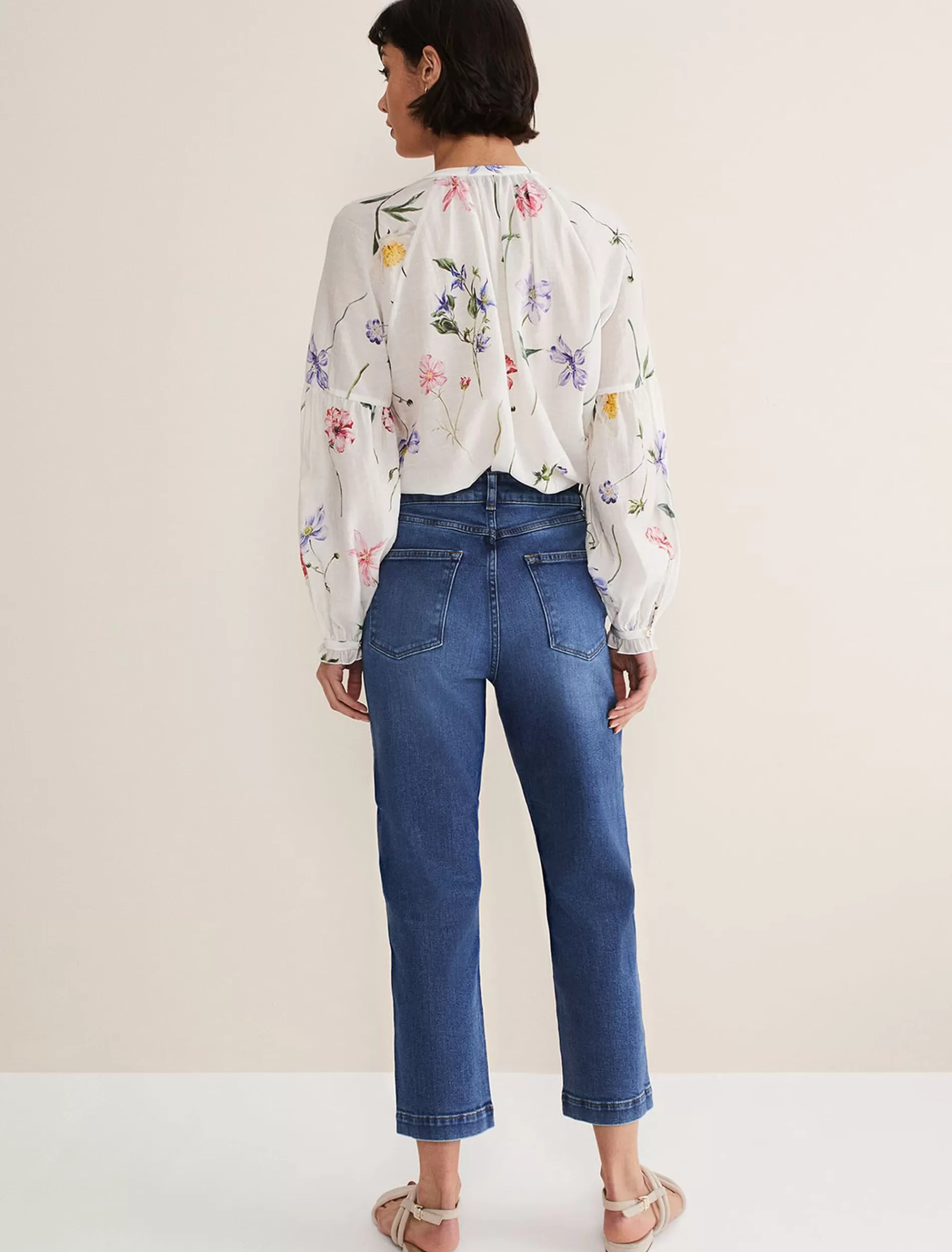 Phase Eight Karlie Straight Leg Jeans Mid Wash Cheap