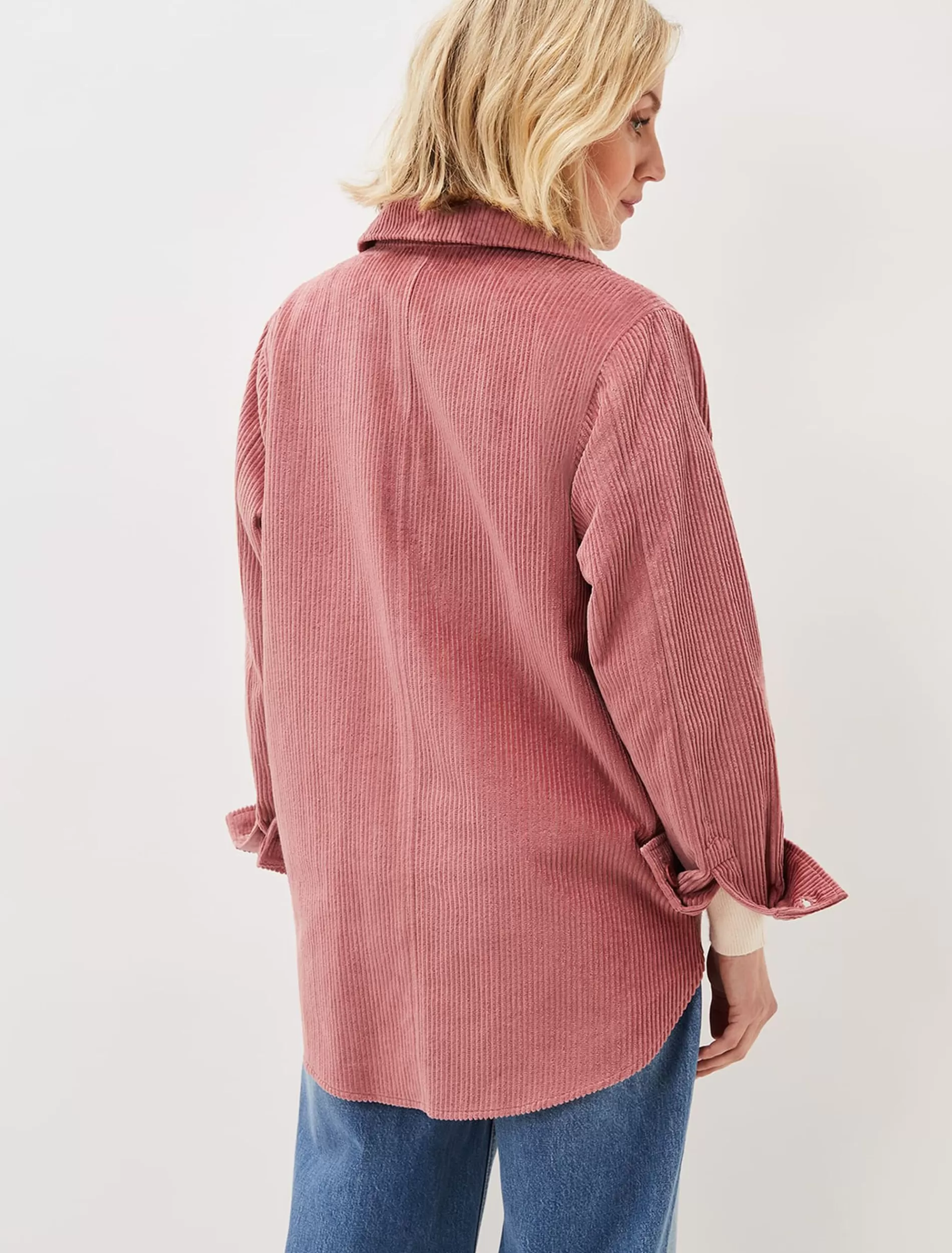 Phase Eight Katrina Cord Shacket Rose Best