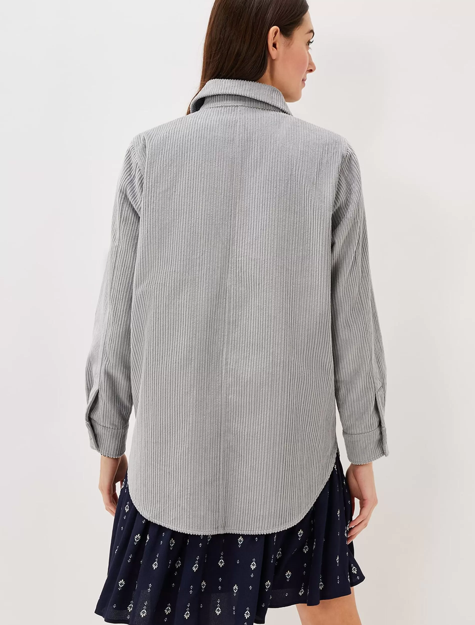 Phase Eight Katrina Corduroy Shacket Grey/Silver Fashion