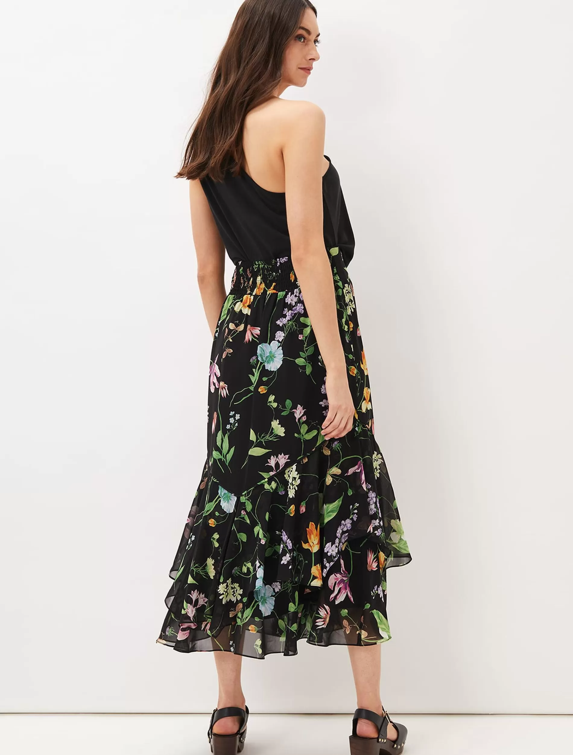 Phase Eight Kayley Floral Printed Maxi Skirt Black/Multi Flash Sale