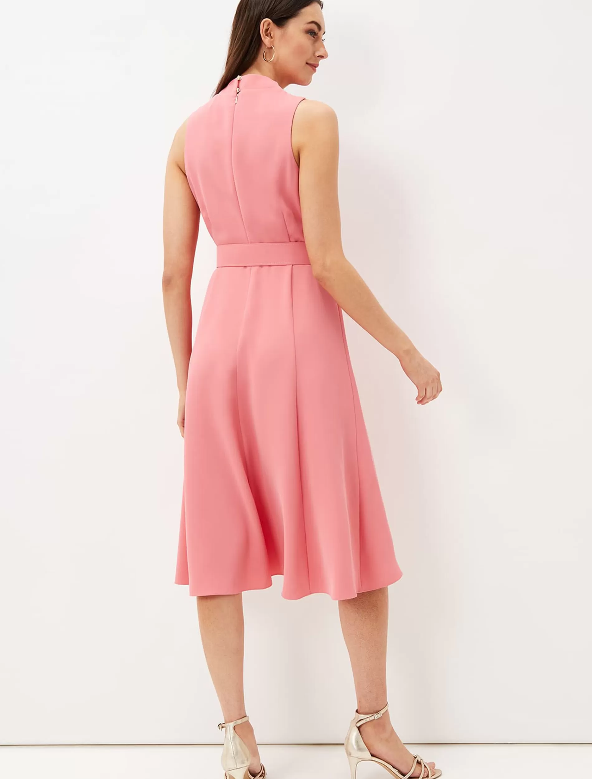 Phase Eight Kazandra Belted Dress Watermelon Hot