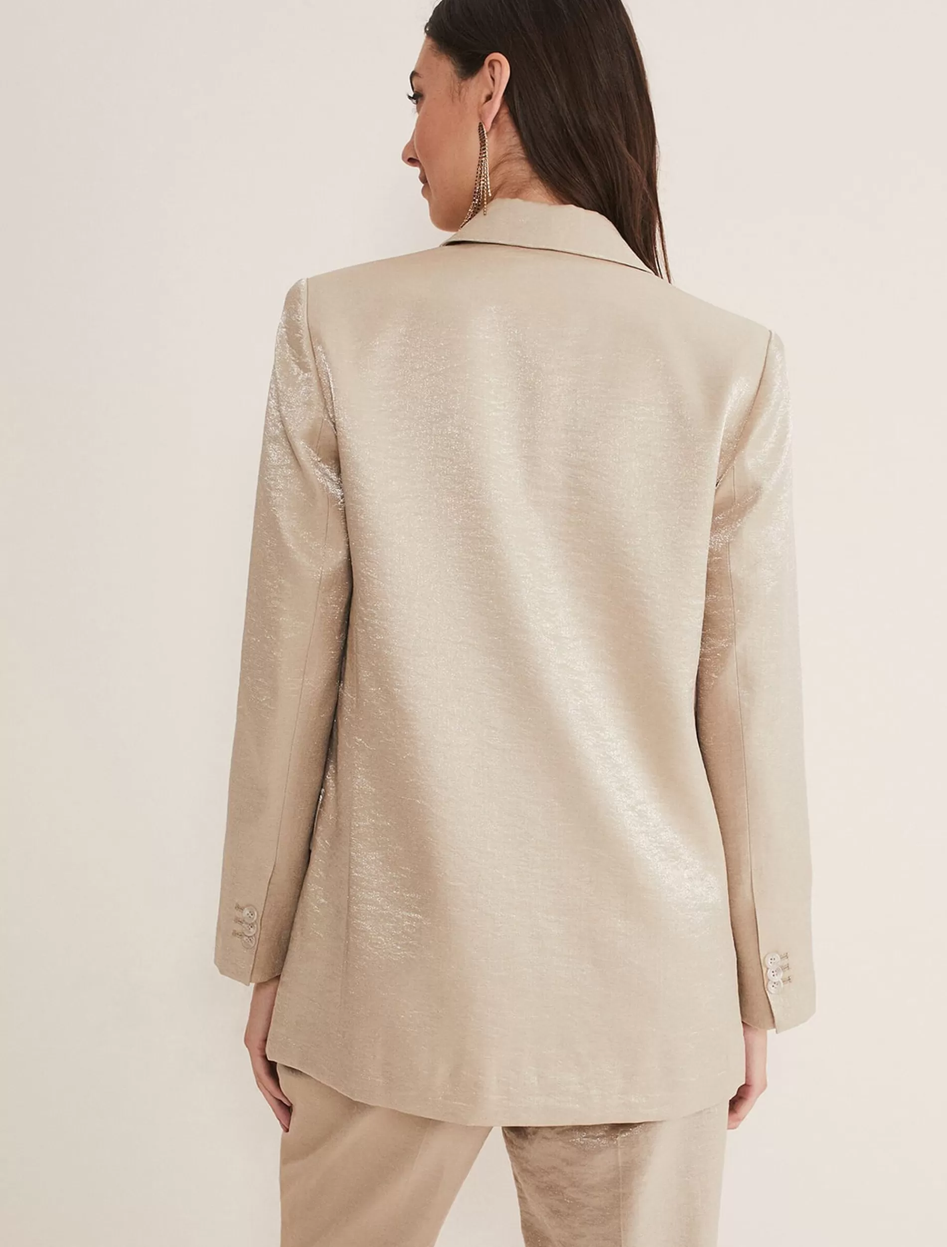 Phase Eight Kehlani Shimmer Blazer Co-Ord Champagne Clearance