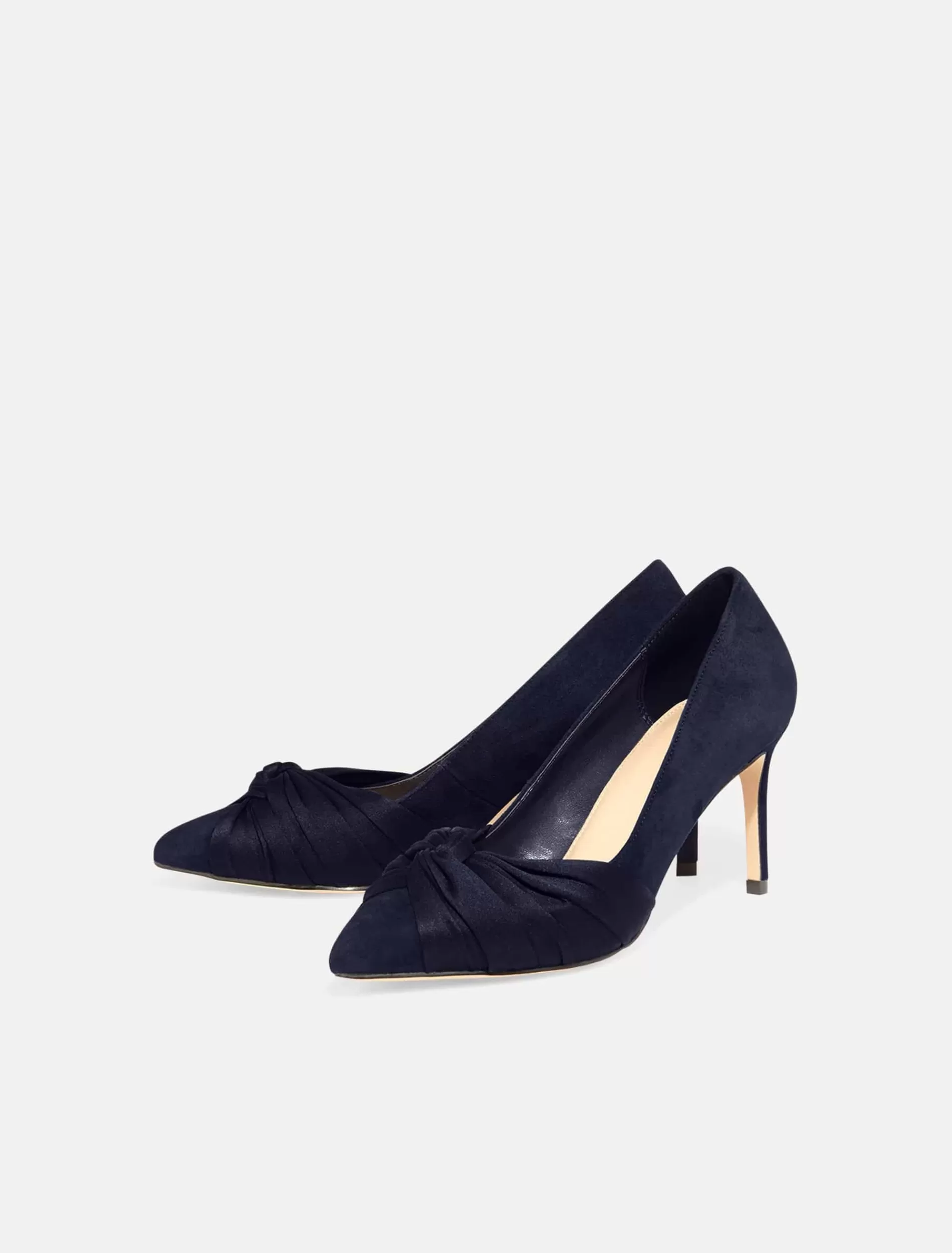 Phase Eight Kendal Knot Front Pointed Court Shoes Navy Best Sale