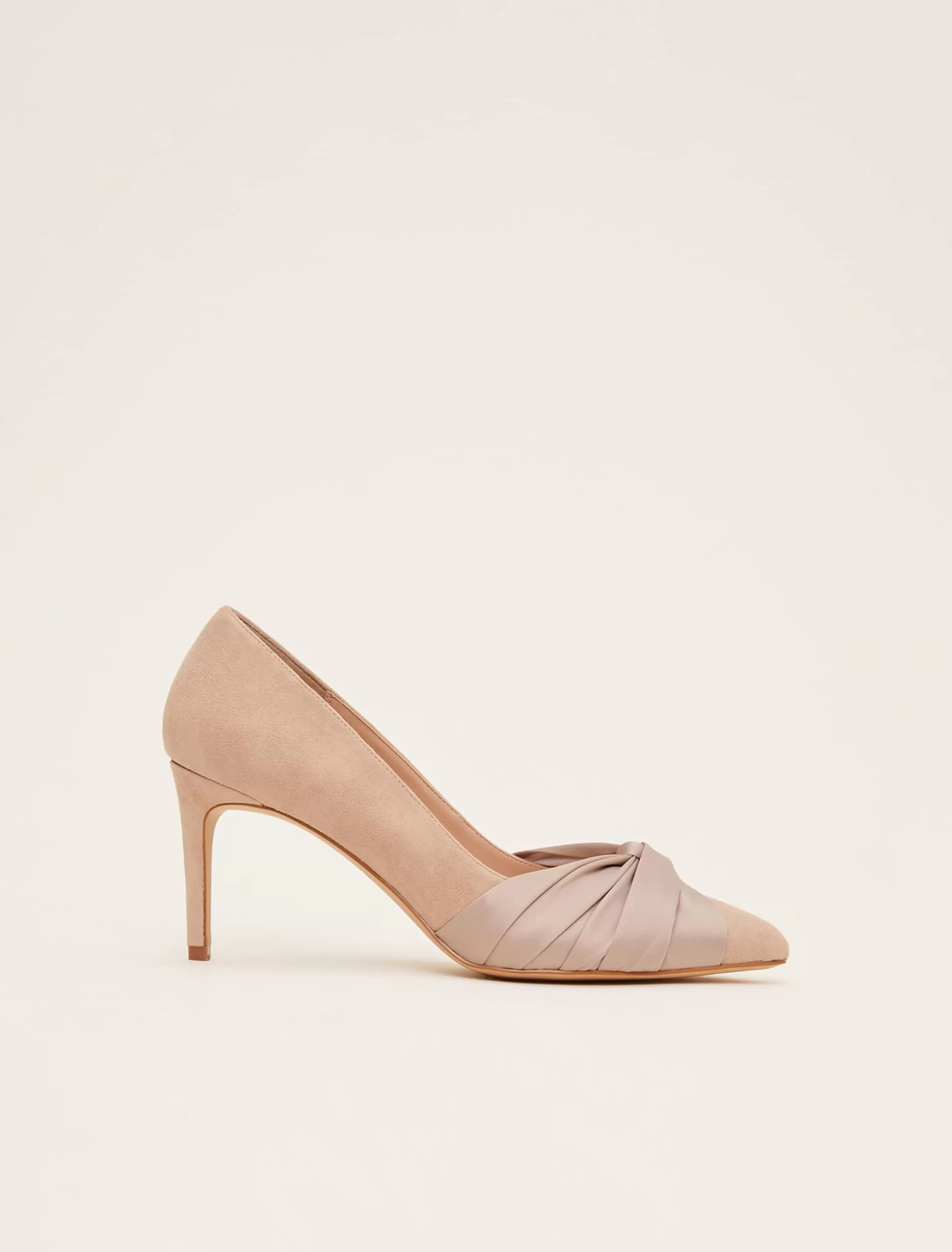 Phase Eight Kendal Knot Pointed Court Shoes Latte Online