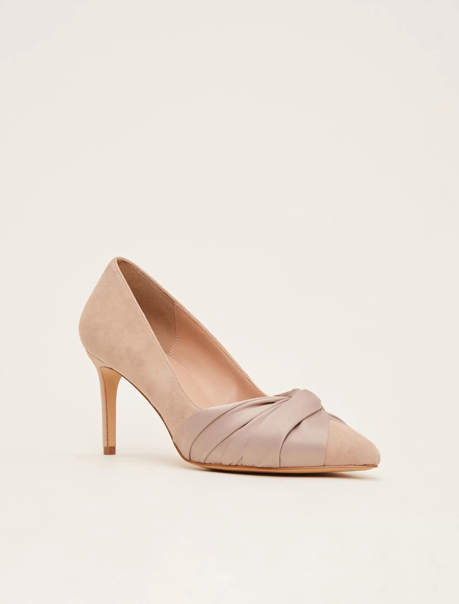 Phase Eight Kendal Knot Pointed Court Shoes Latte Online