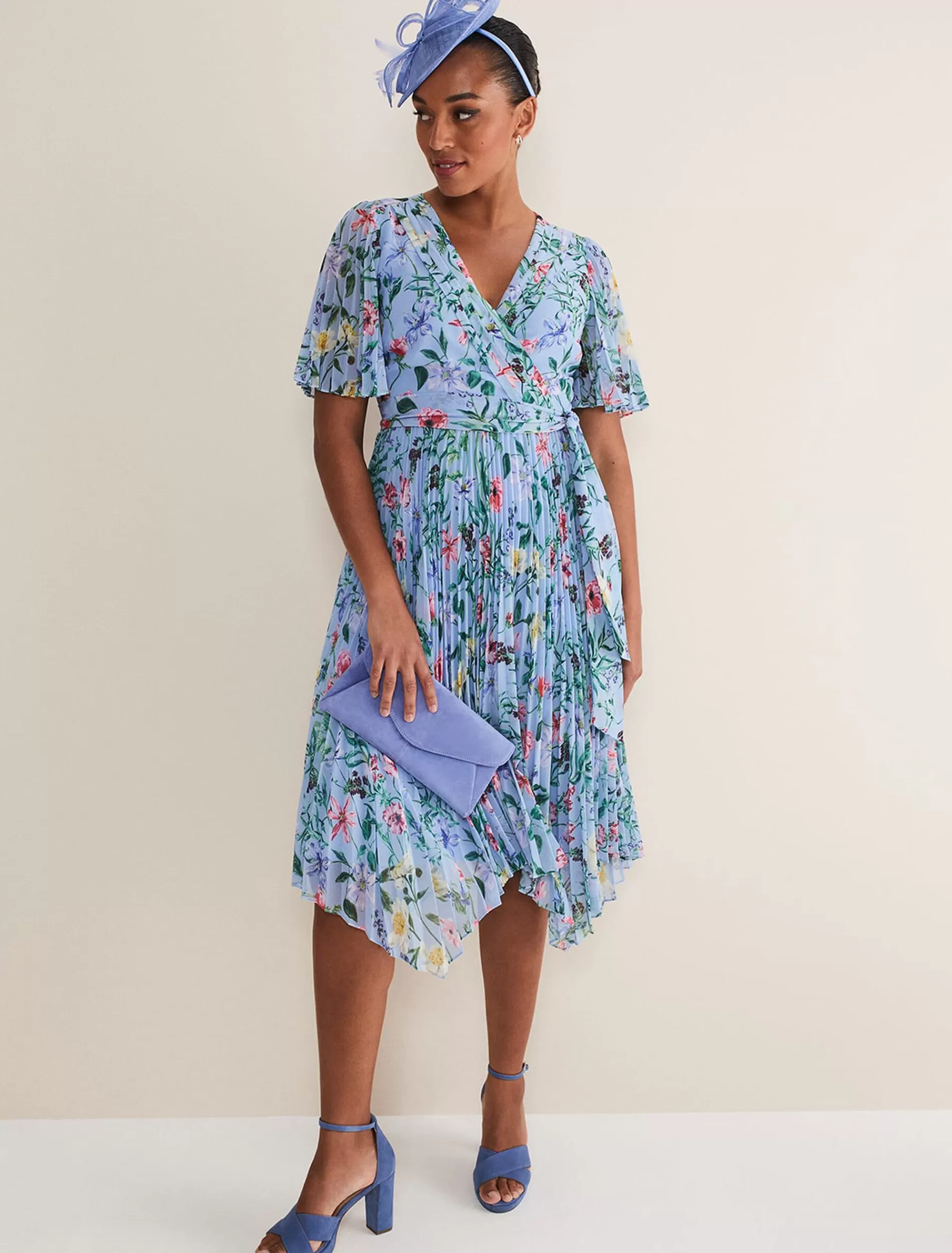 Phase Eight Kendall Floral Midi Dress Multi-Coloured Store