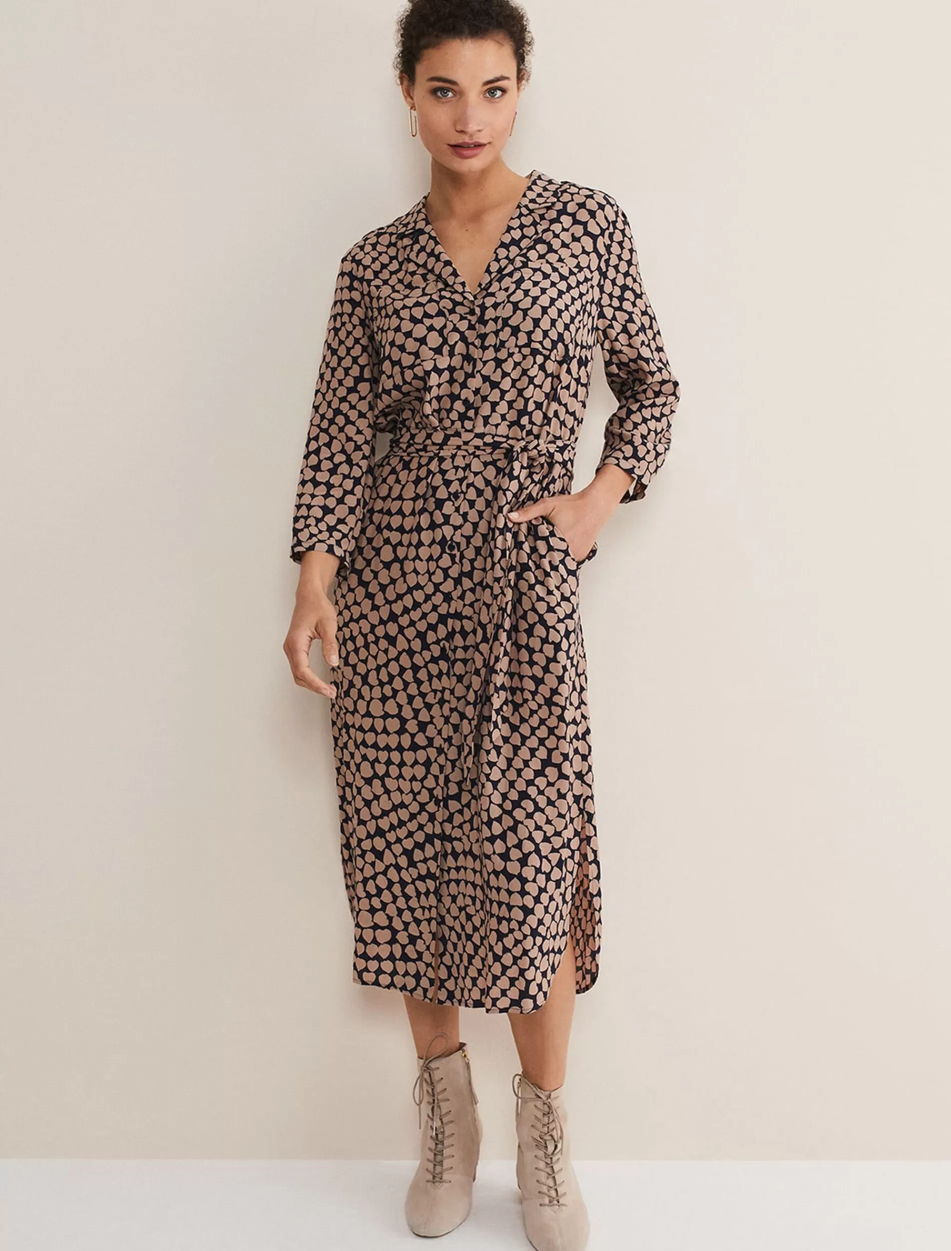 Phase Eight Kesia Utility Dress Navy/Stone Sale