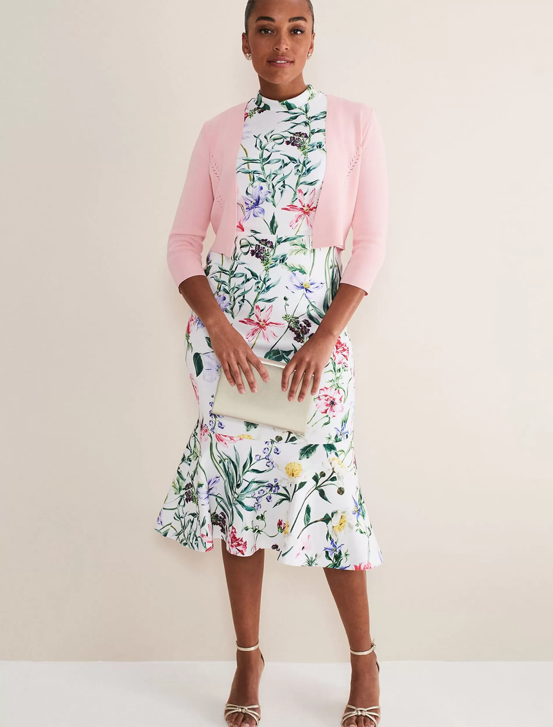 Phase Eight Khai Pink Occasion Jacket Pale Pink Best