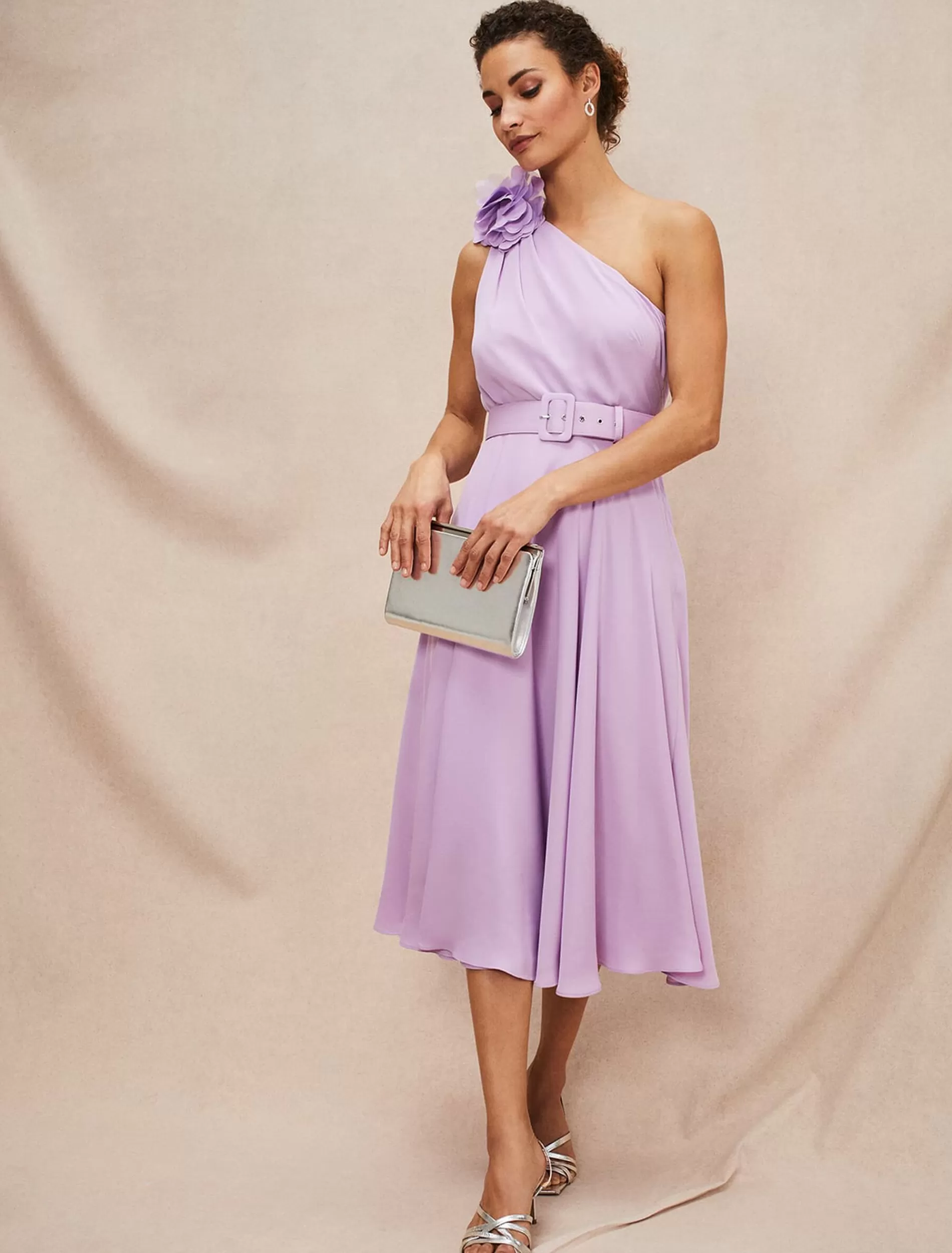 Phase Eight Kiki One Shoulder Midi Dress Crocus Fashion
