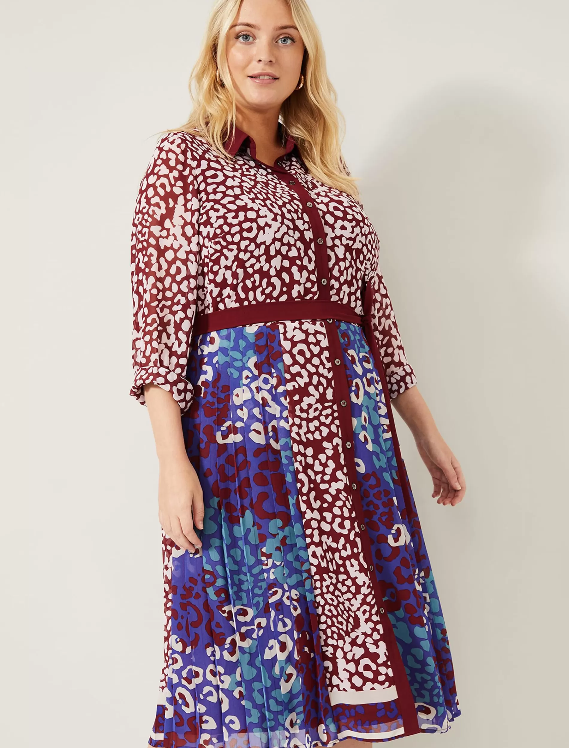 Phase Eight Kimi Contrast Print Dress Multi-Coloured Flash Sale