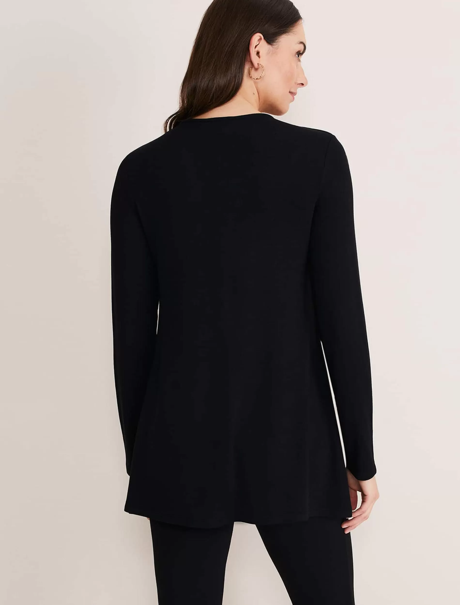 Phase Eight Kloe Zip Detail Top Black Cheap