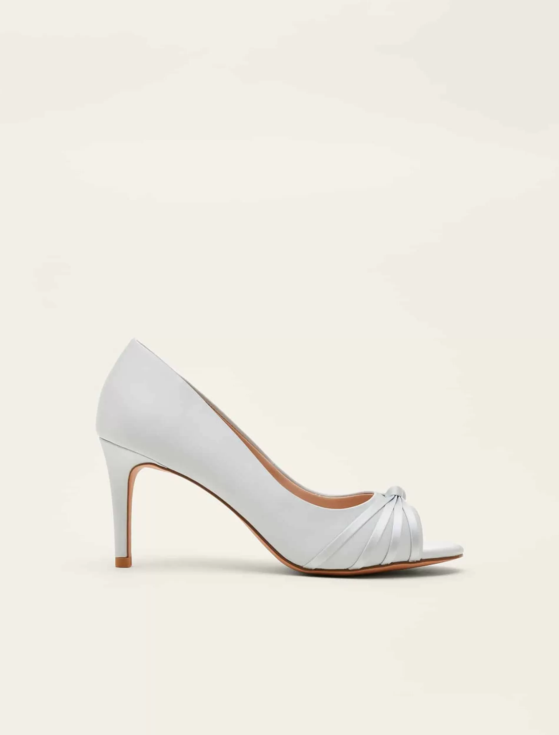 Phase Eight Knot Detail Peep Toe Heels Eau De Nil Shop