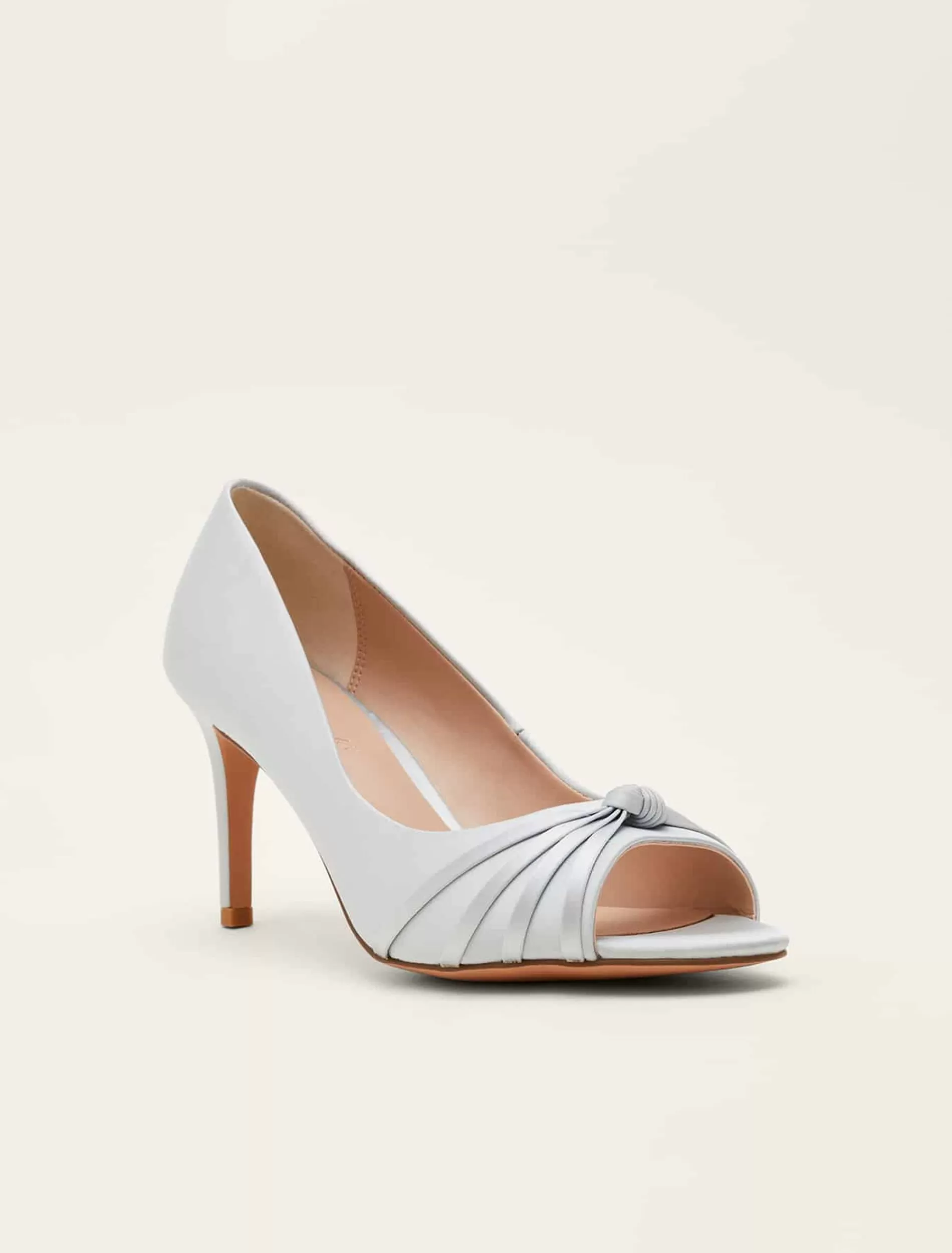 Phase Eight Knot Detail Peep Toe Heels Eau De Nil Shop
