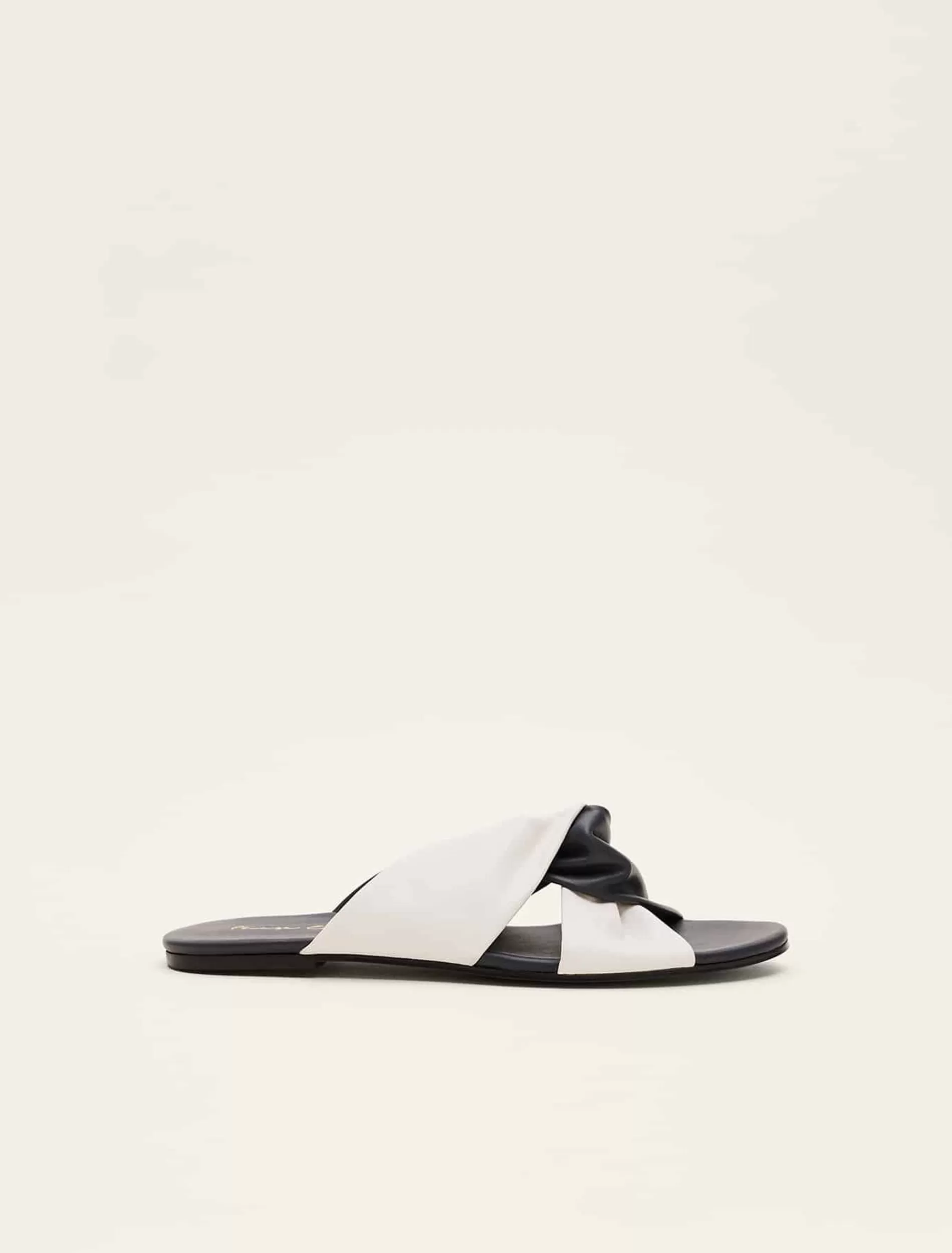 Phase Eight Knotted Flat Sandal Navy/Ivory Best