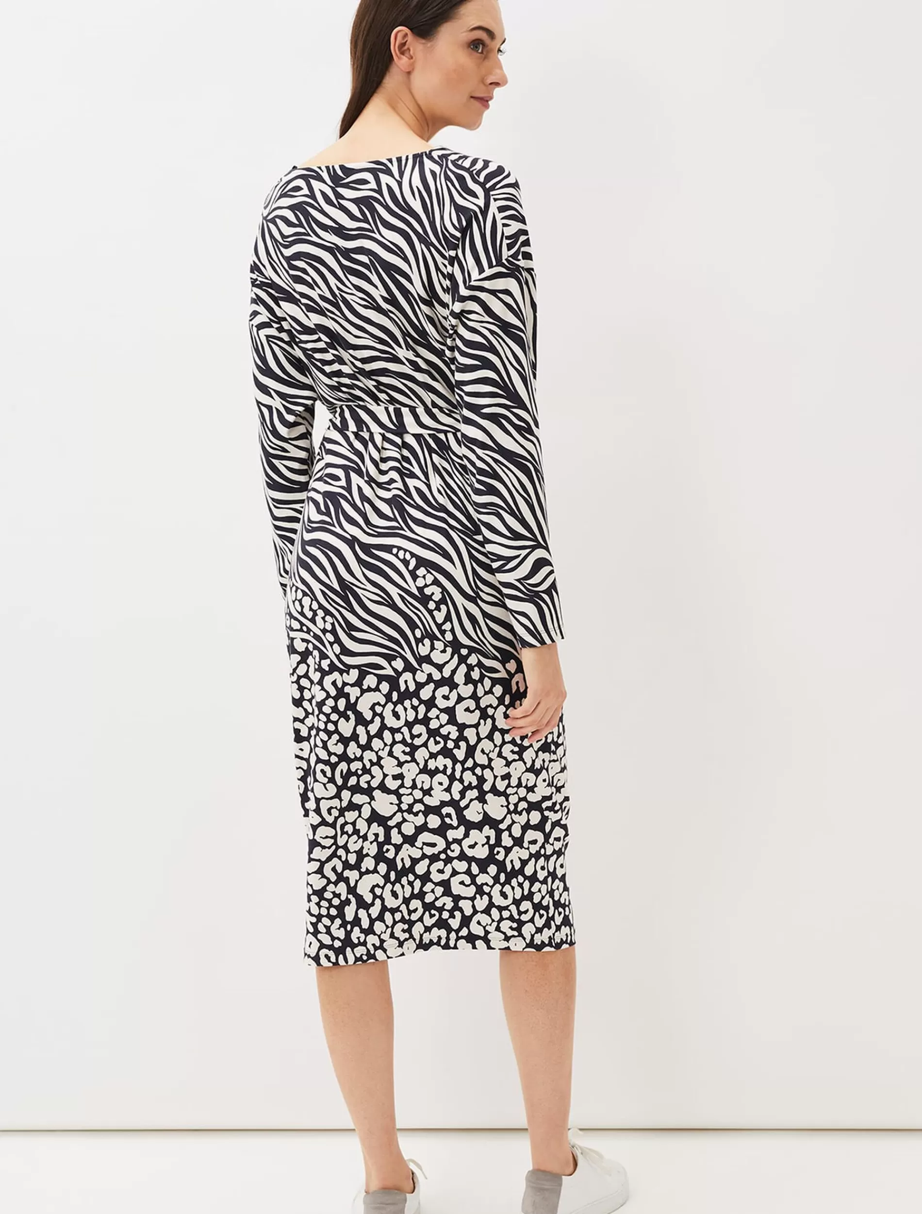 Phase Eight Kora Animal Print Dress Multi-Coloured Fashion