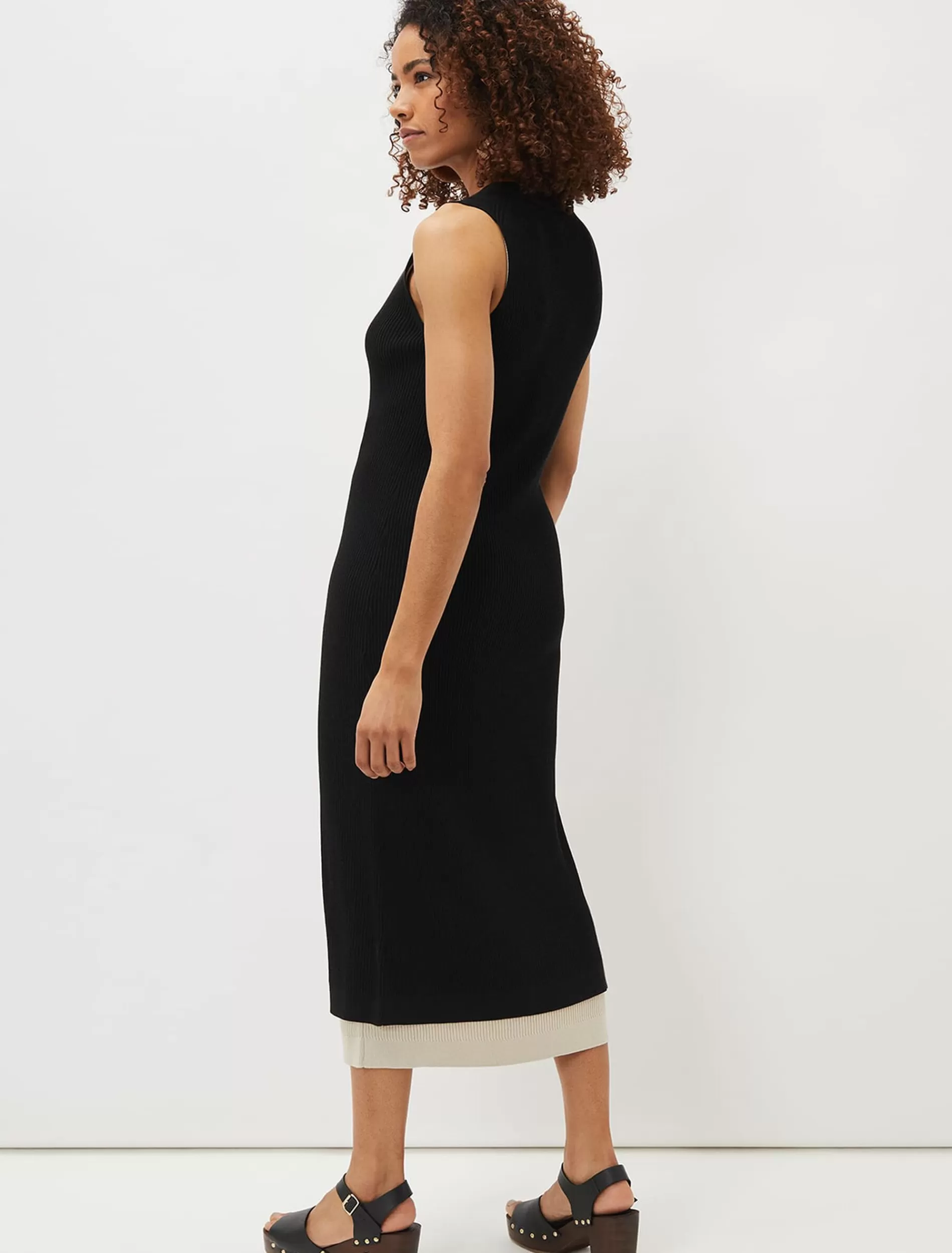 Phase Eight Kourtney Maxi Ribbed Sleeveless Cardigan Black Discount